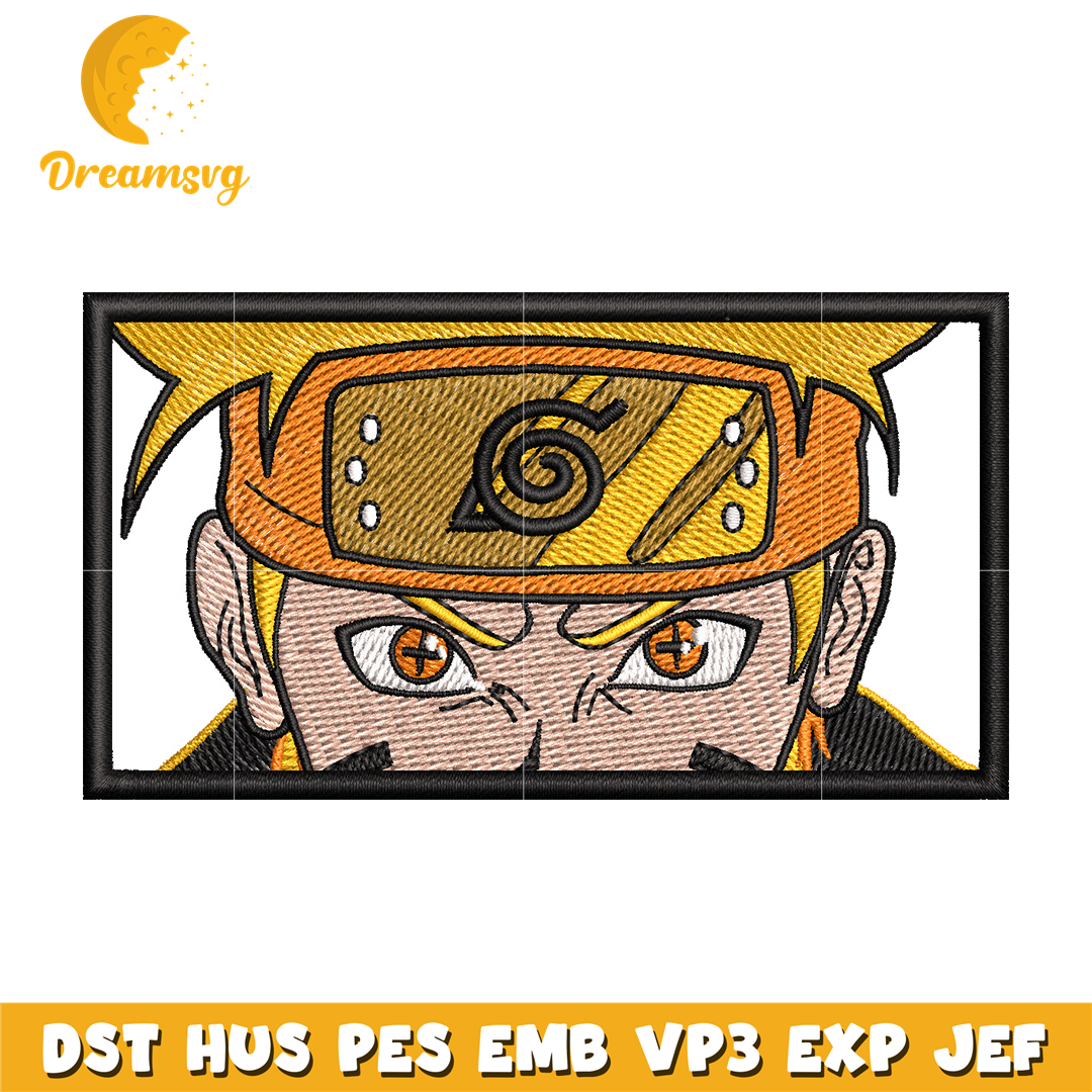 Naruto eyes embroidery design