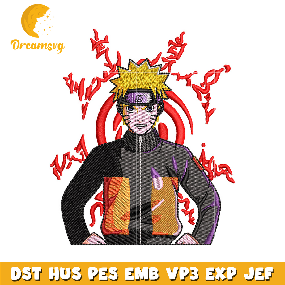 Naruto normal embroidery design