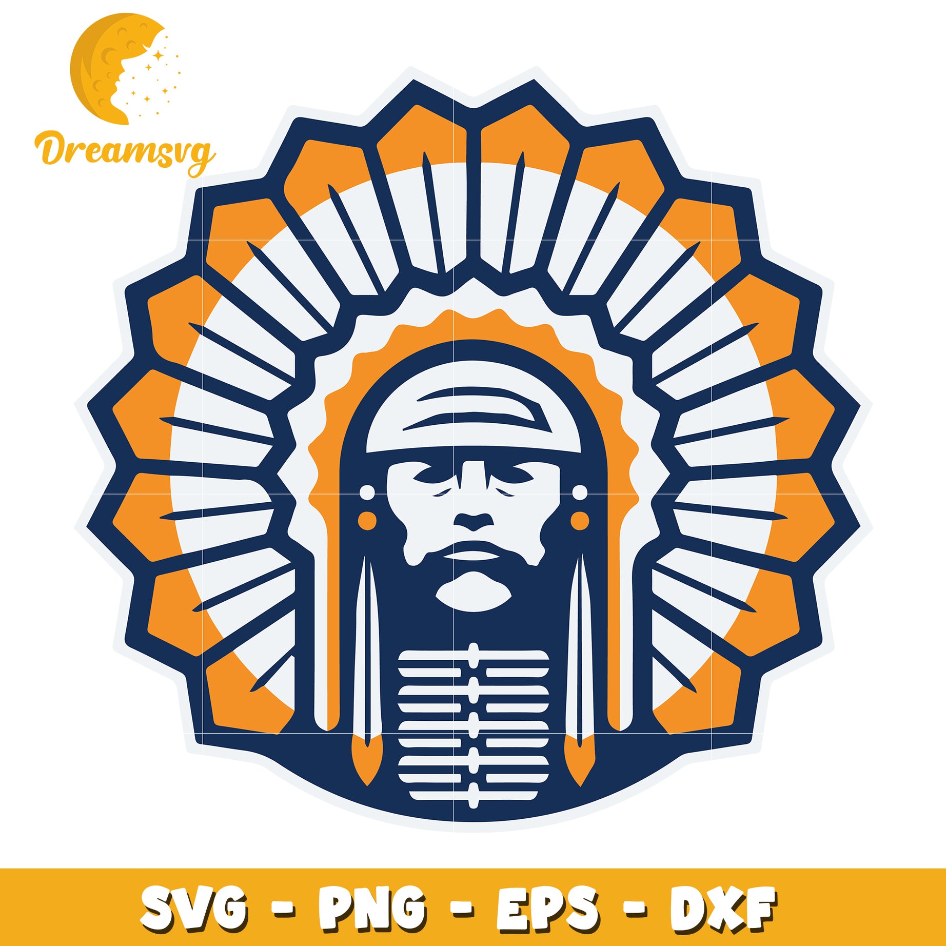 Native American Headdress SVG PNG EPS DXF