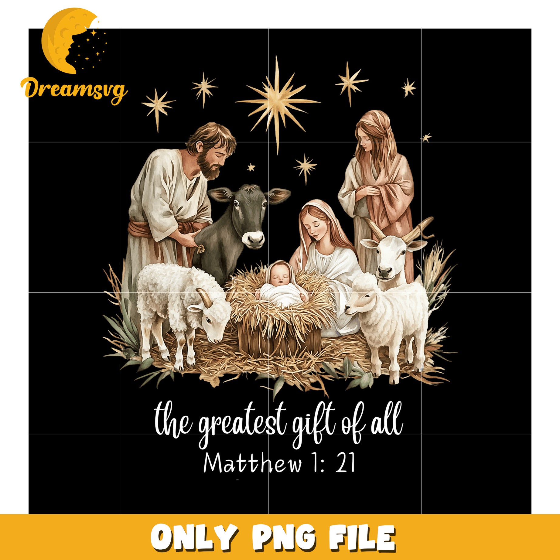 Nativity Scene PNG Greatest Gift of All
