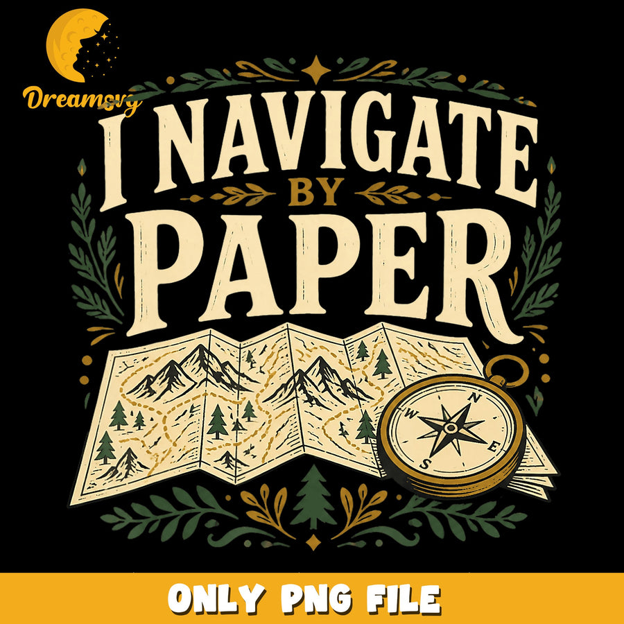 Navigate By Paper PNG, Outdoor Adventure, Travel Design
