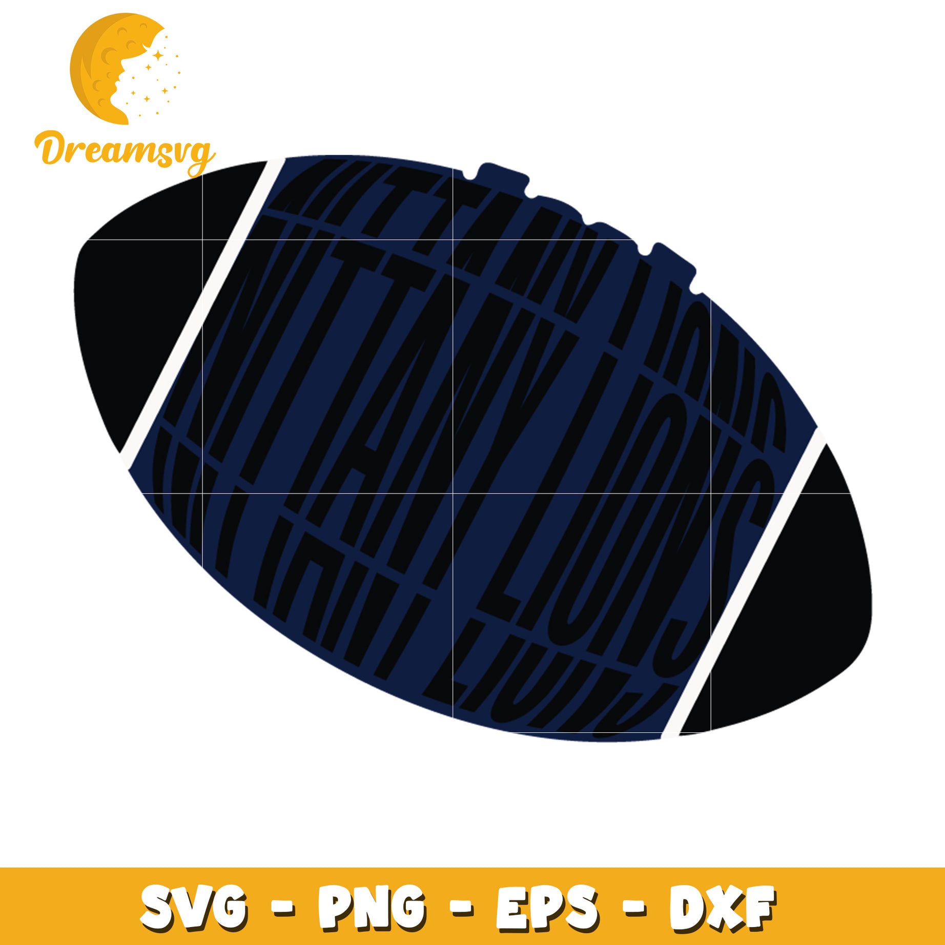 Navy Football SVG PNG EPS DXF Cut File