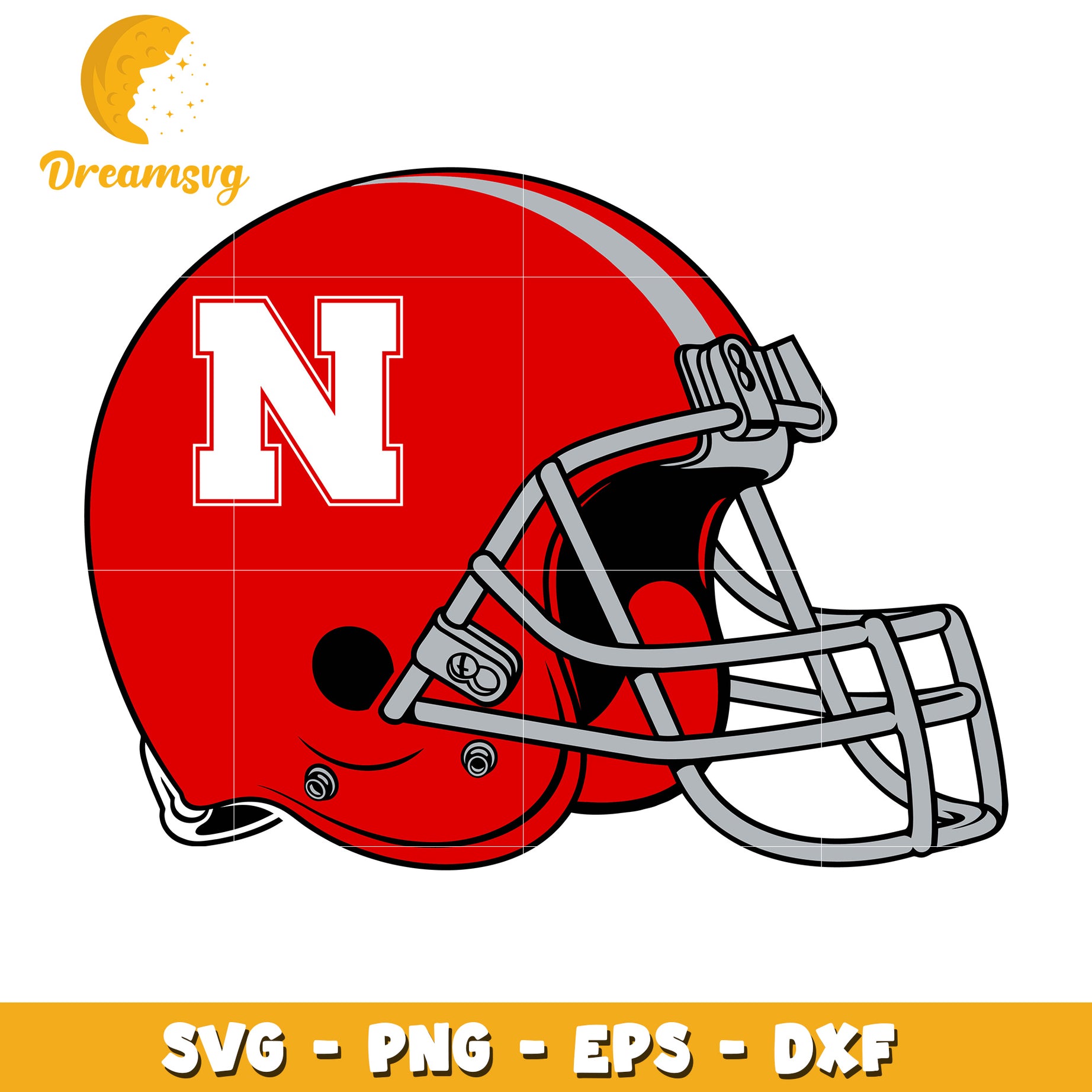 Nebraska Football Helmet SVG PNG EPS DXF