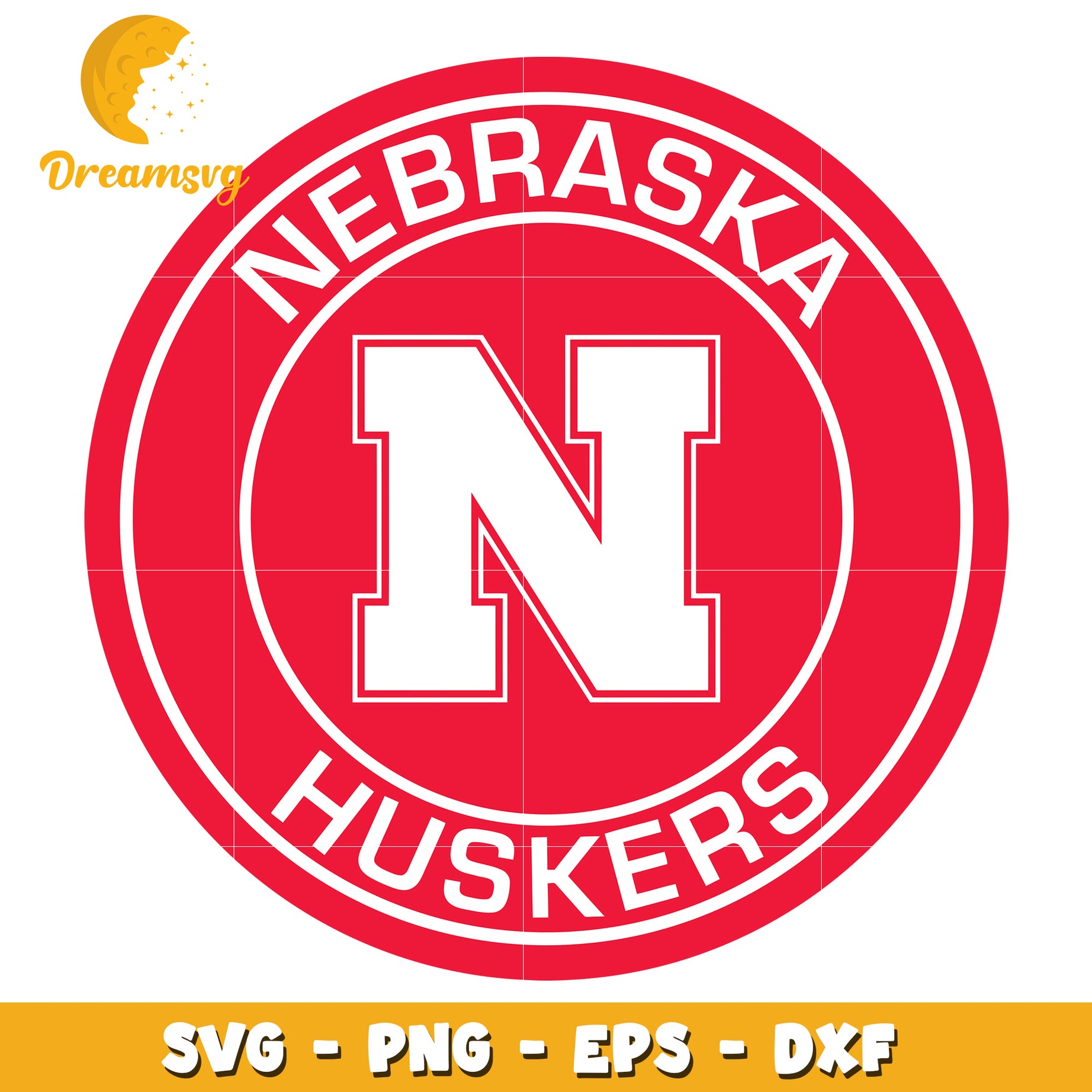 Nebraska Huskers Logo SVG Design for Crafting and Printing