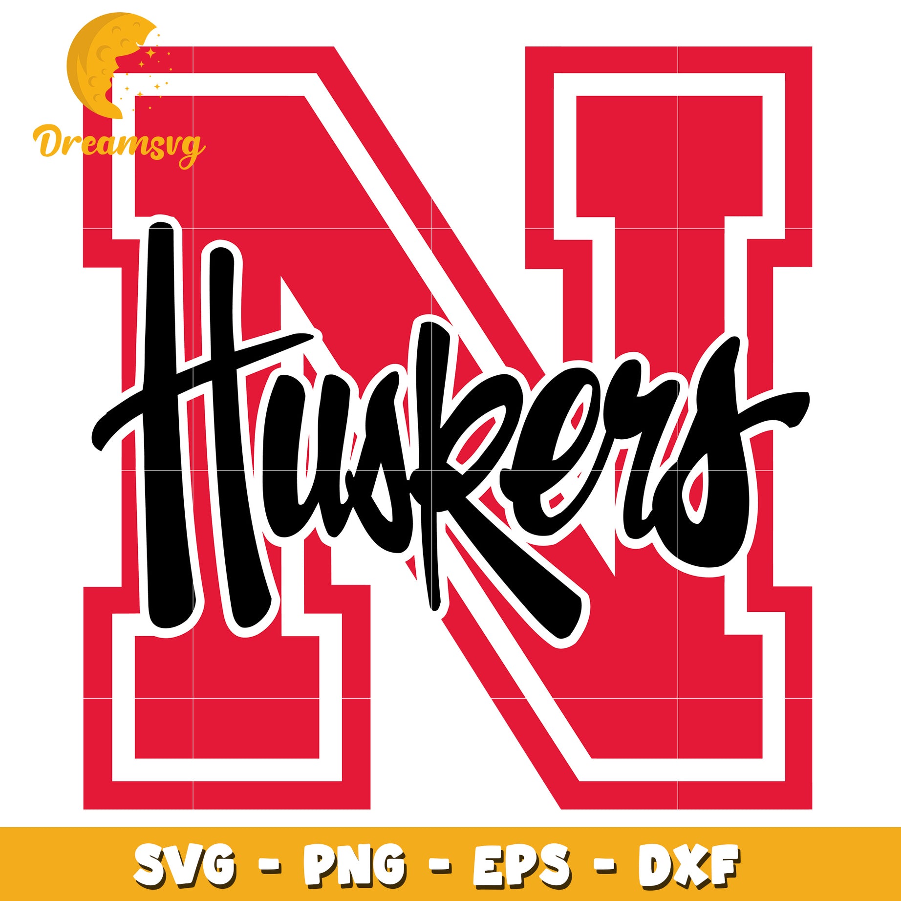 Nebraska Huskers SVG Design for Sports Fans and Crafters 59 Characters