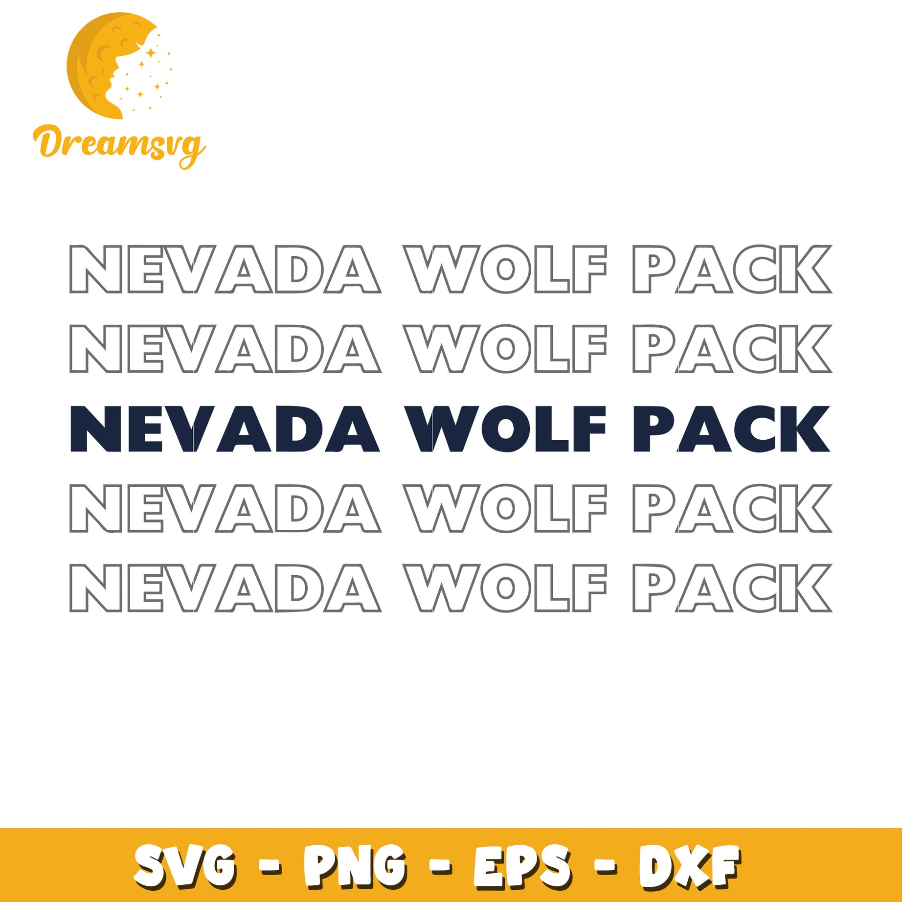 Nevada Wolf Pack SVG Cut Files