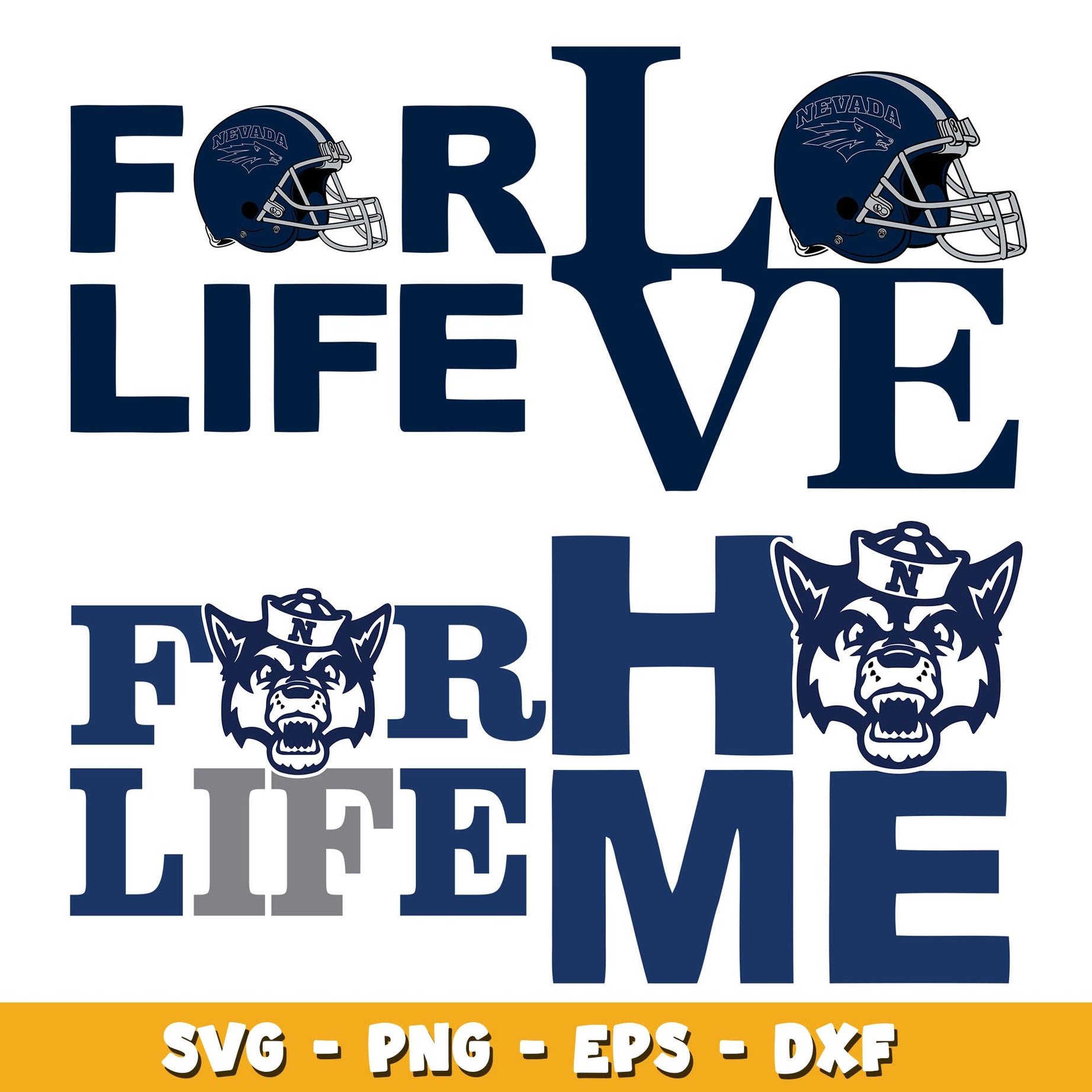 Nevada Wolf Pack love Bundle svg, Nevada Wolf Pack logo svg, ncaa svg 