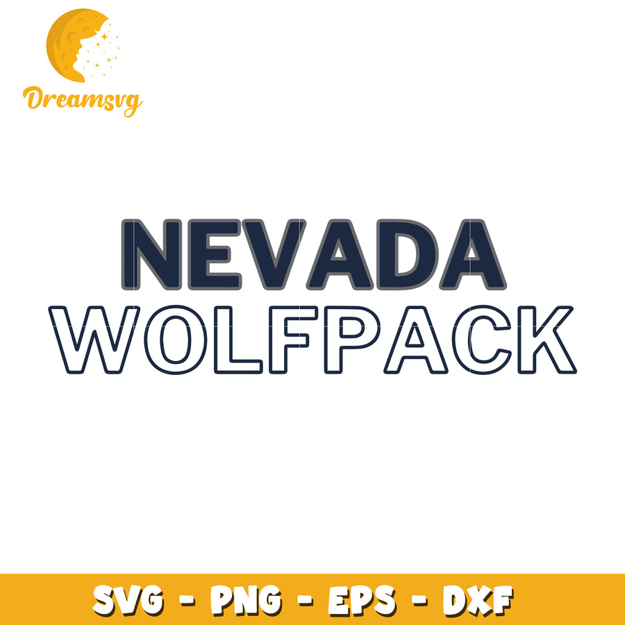 Nevada Wolfpack SVG PNG EPS DXF Cut File