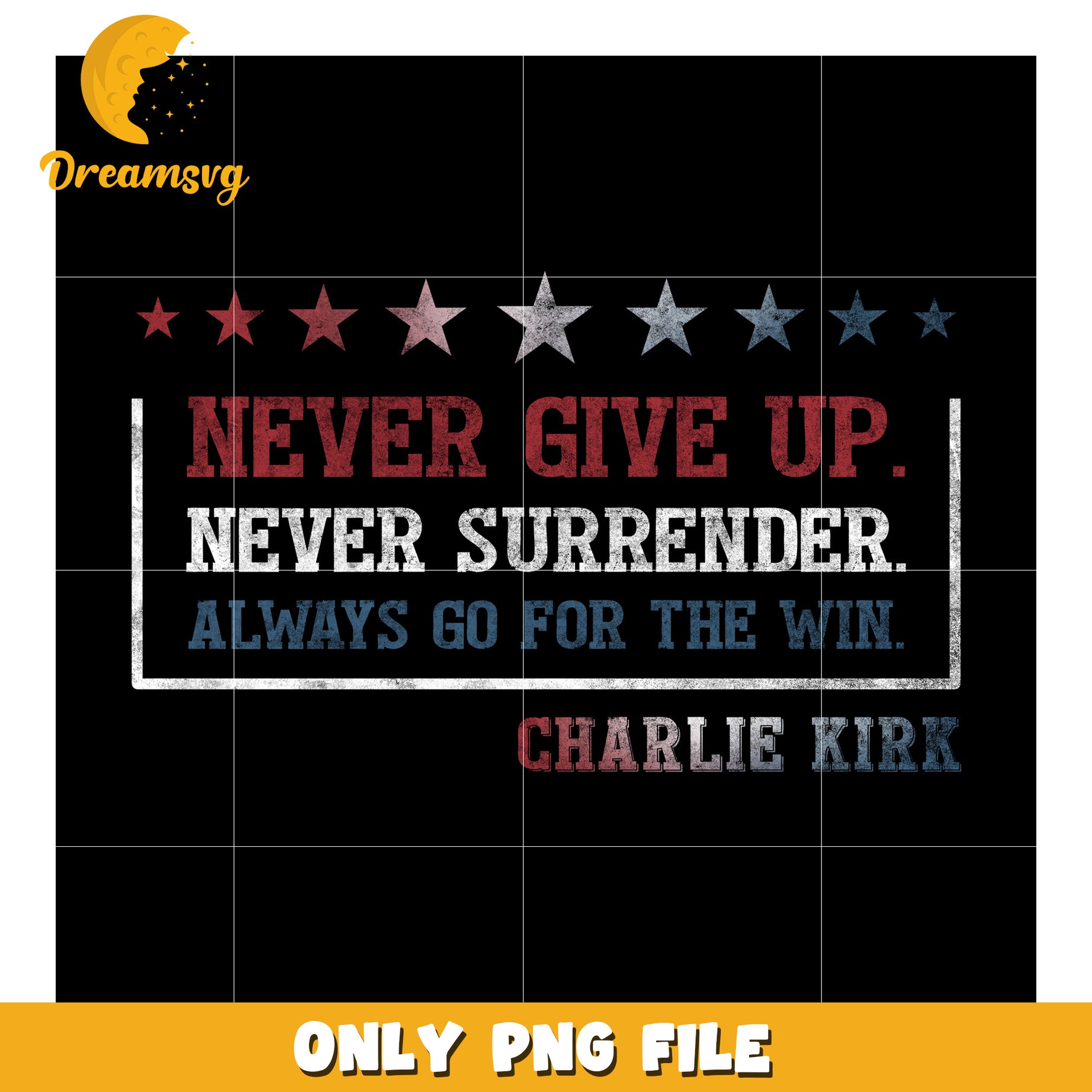Never give up png, charlie kirk flash​​ png, charlie kirk podcast​​ png