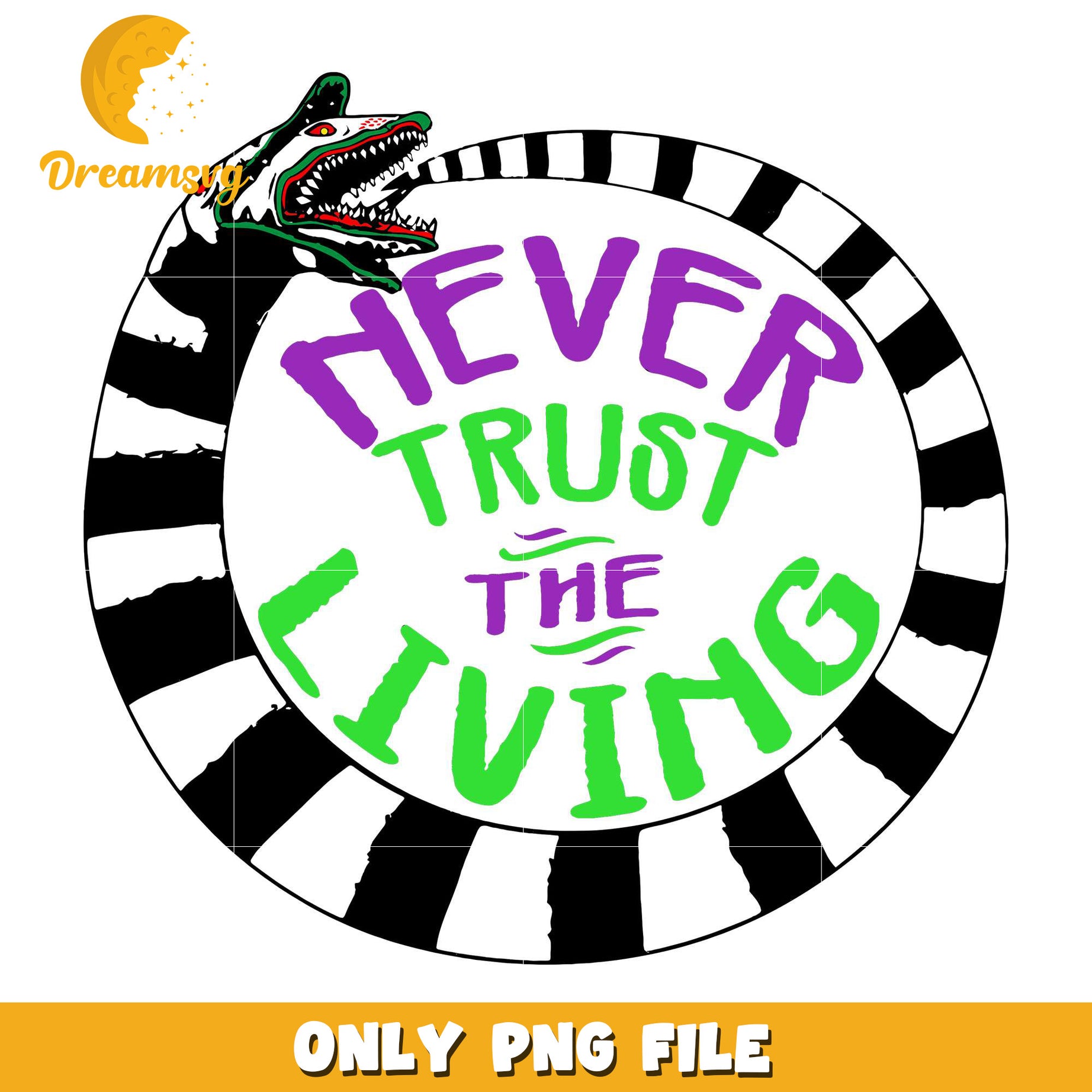 Never trust living png, halloween spirit​​ png, halloween town​ png