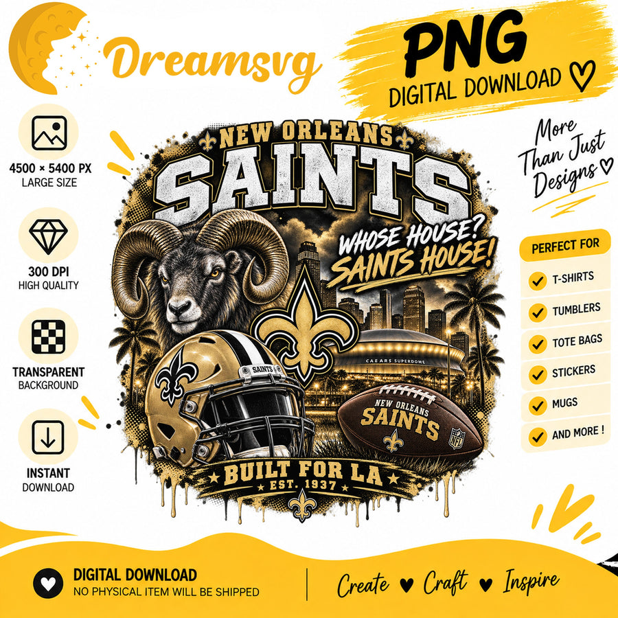 New Orleans Saints Whose House Saints House NFL Football PNG