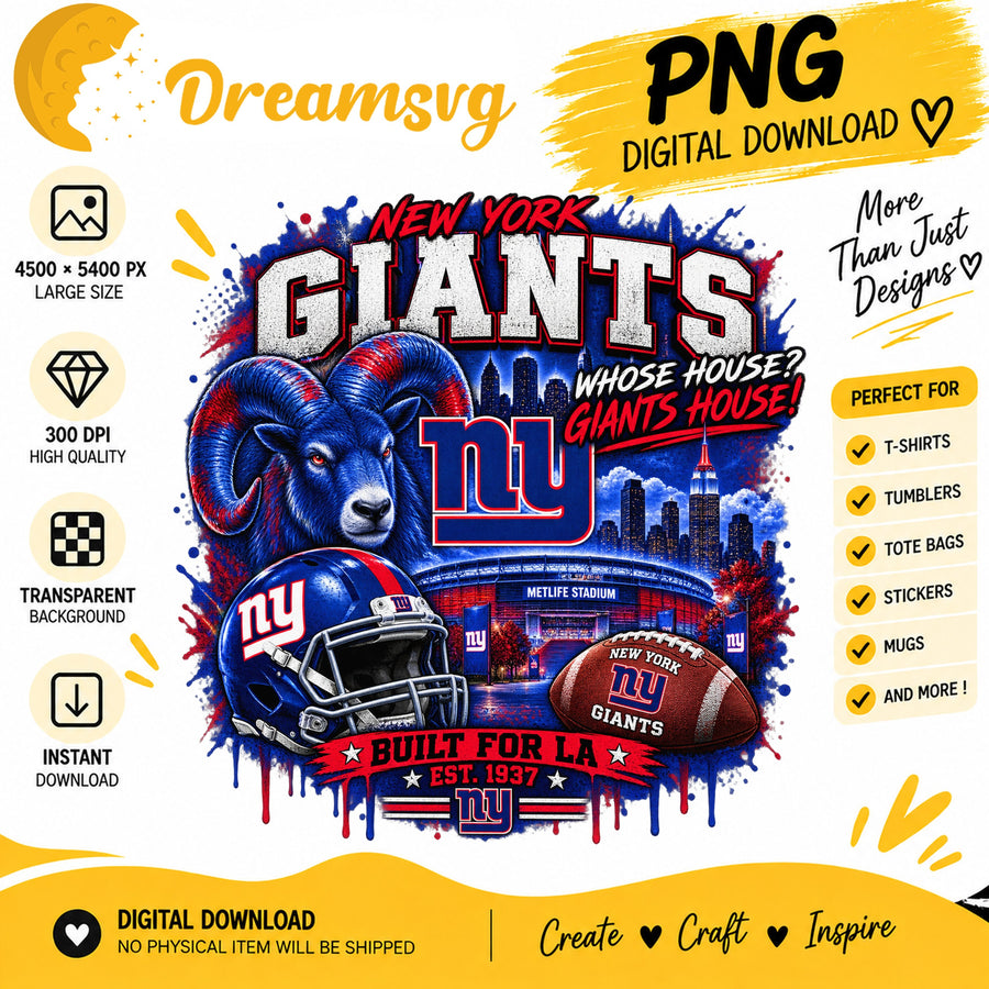 New York Giants Whose House Giants House NFL Football PNG