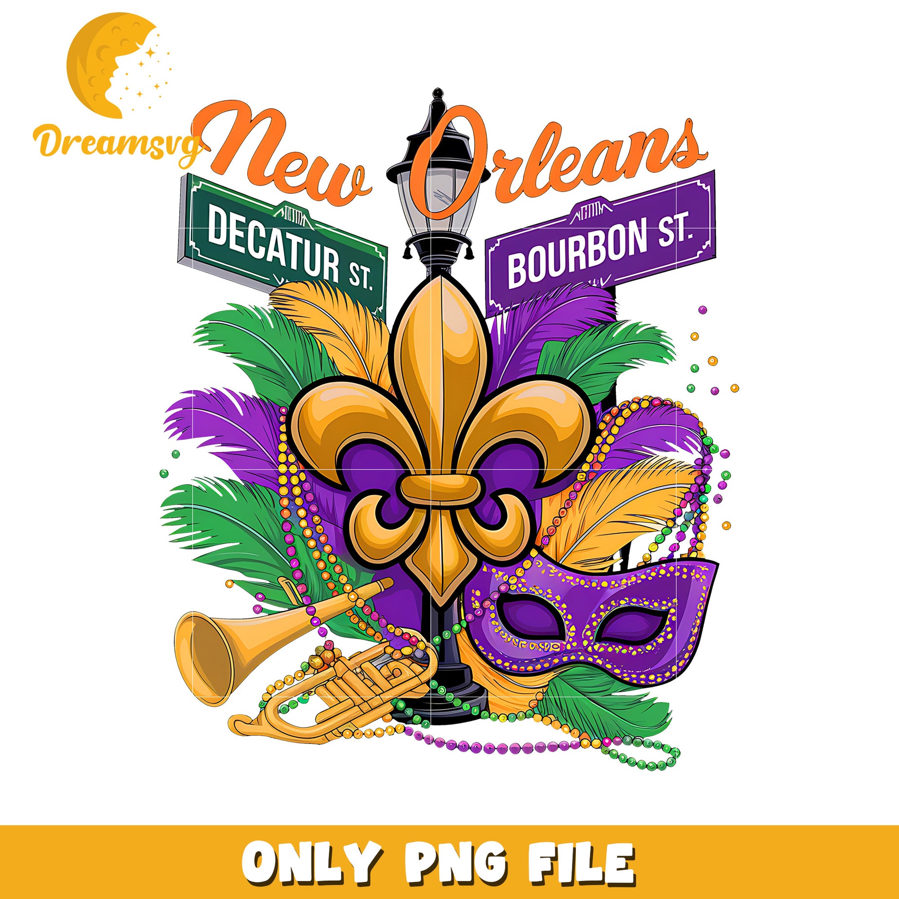 New orleans mardi gras road sign png, mardi gras new orleans png