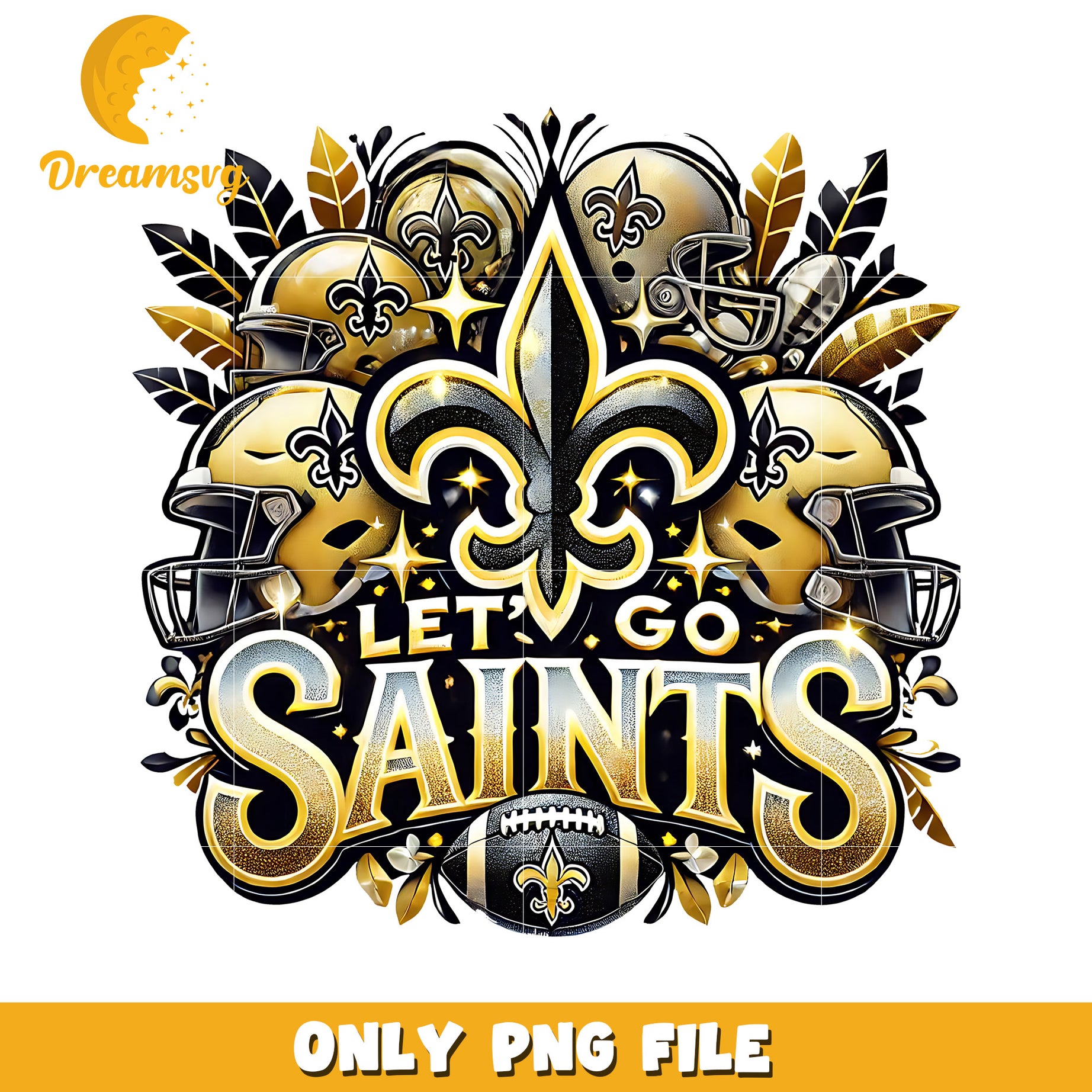 New orleans saints let's go png, nfl games png, nfl png