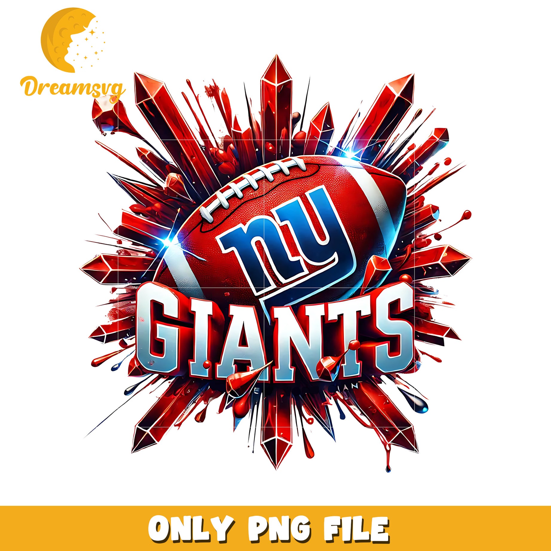 New york giants ball design png, nfl balll png, nfl teams png