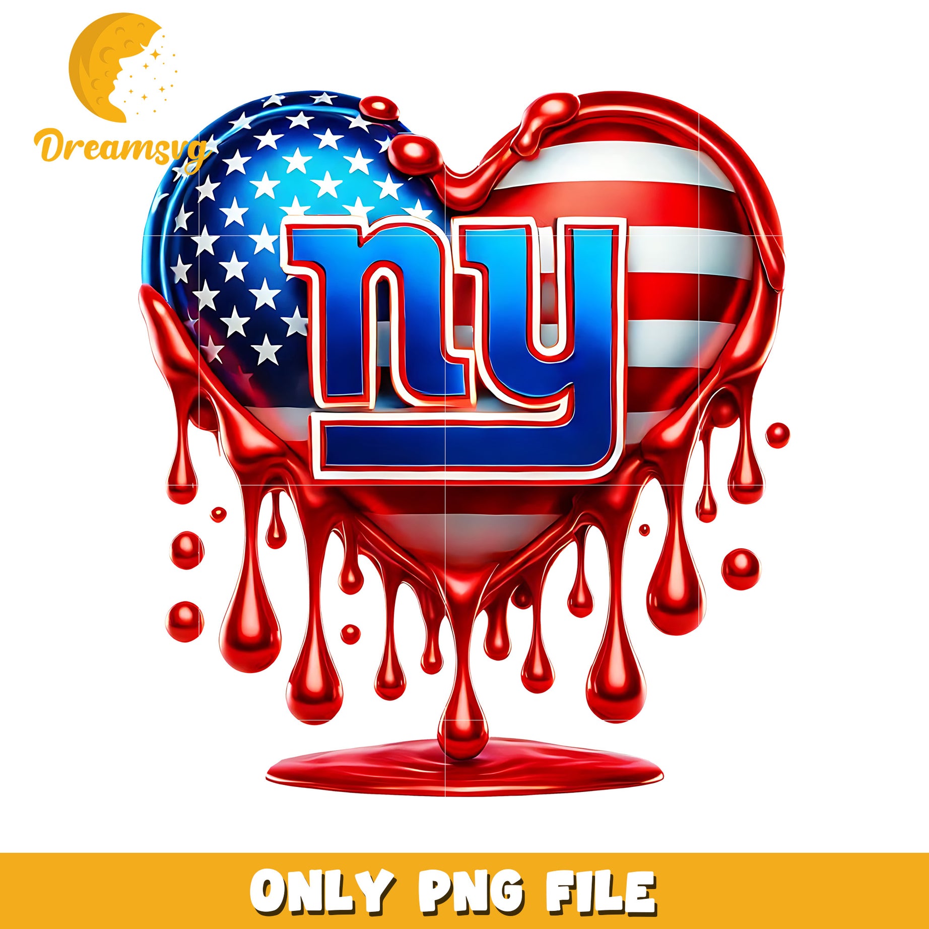 New york giants heart png, american football png, super bowl png