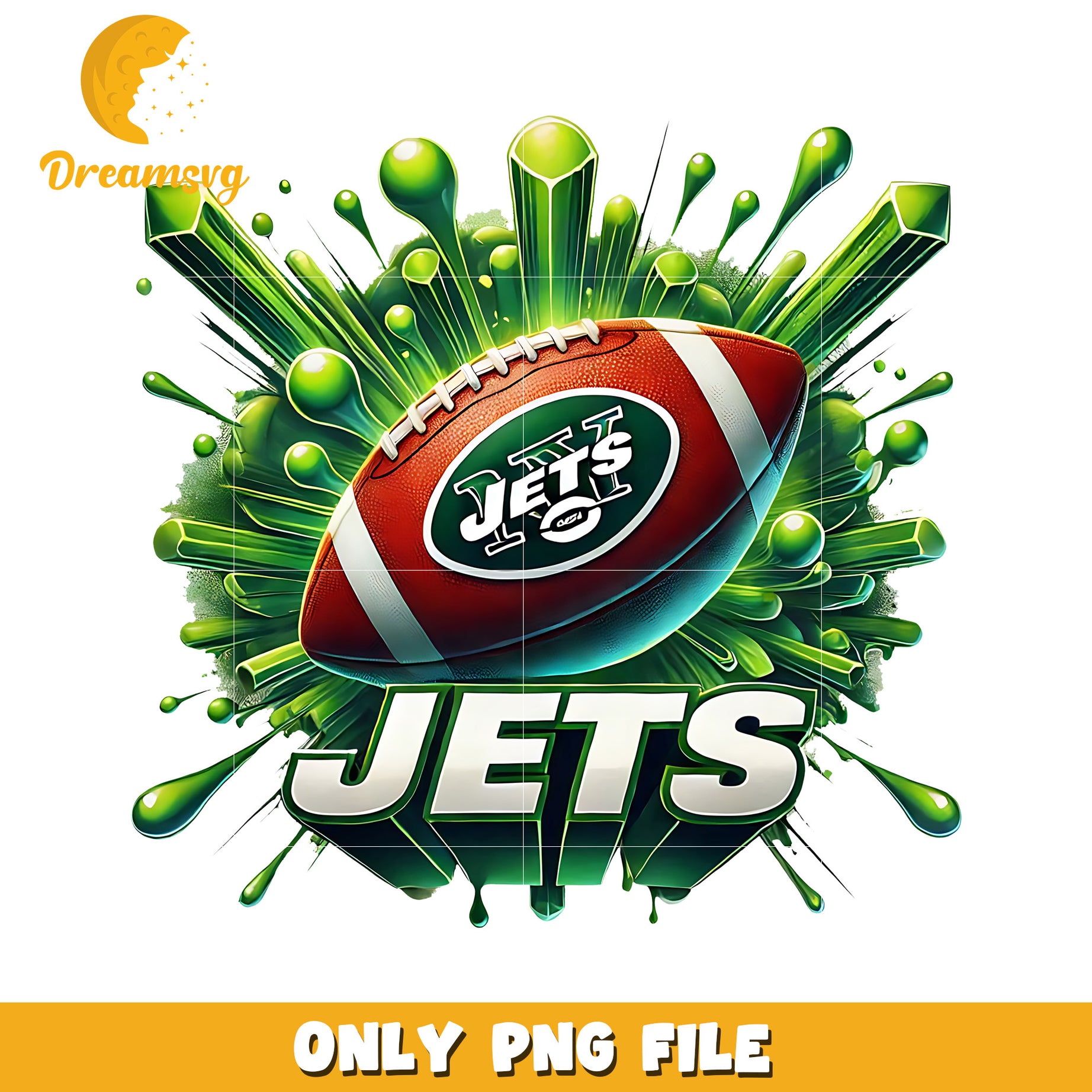 New york jets ball design png, nfl balll png, nfl teams png