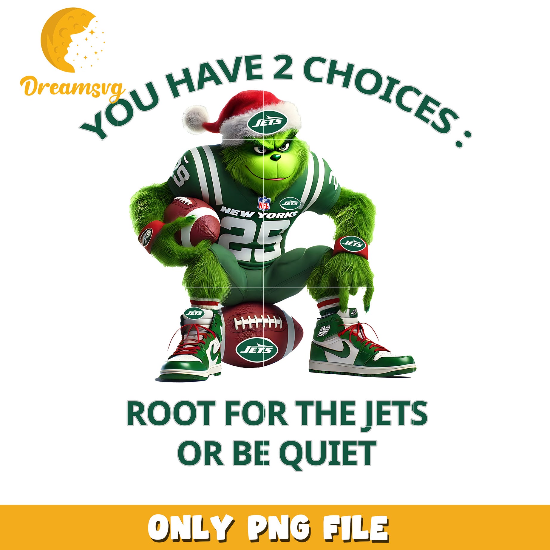 New york jets grinch png, american sports png, nfl plus png