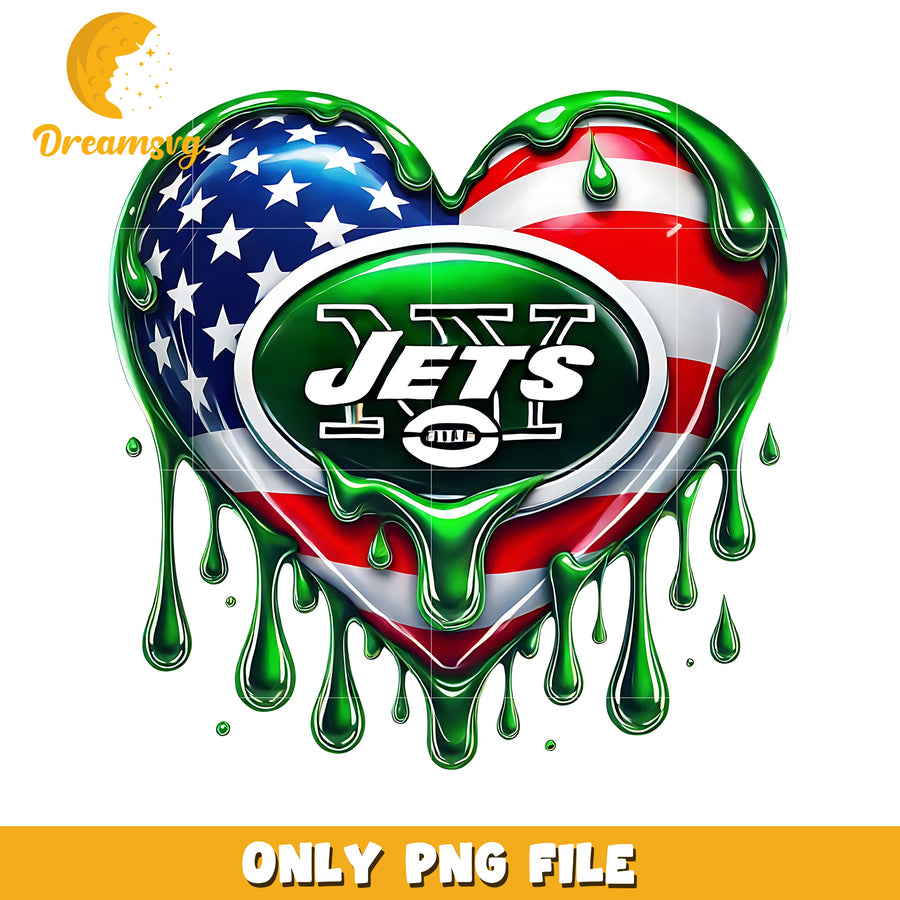 New york jets heart png, american football png, super bowl png