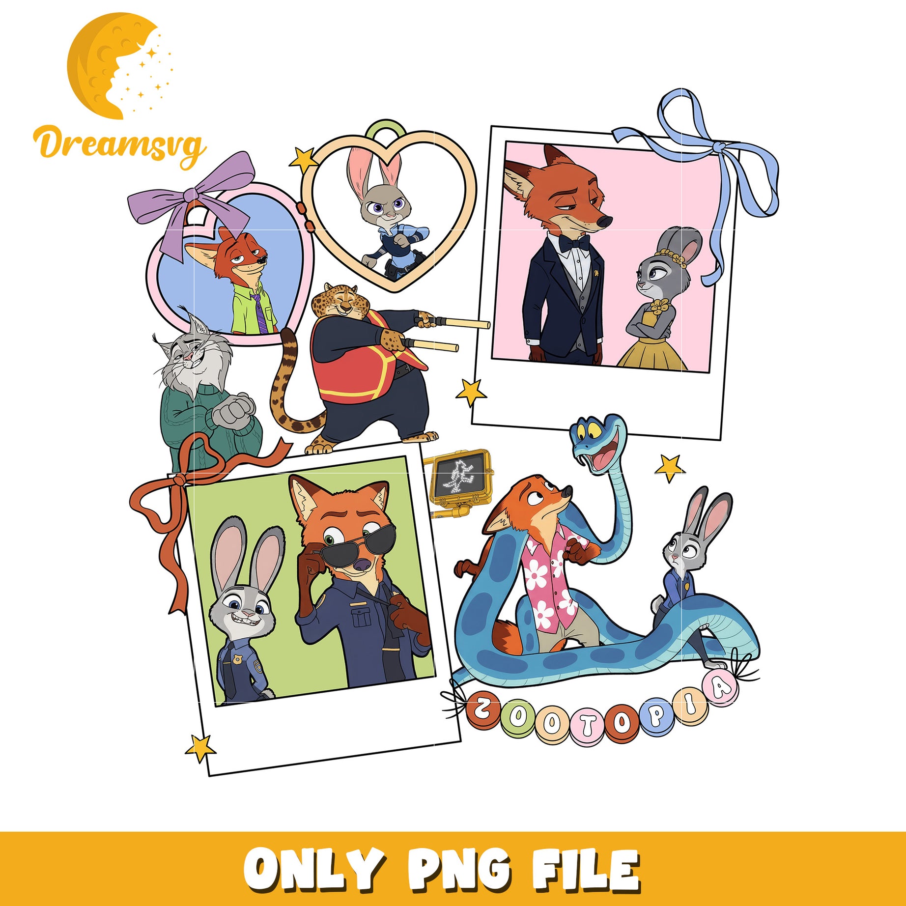 Nick and judy marriage png, disney couple png, zootopia movie png