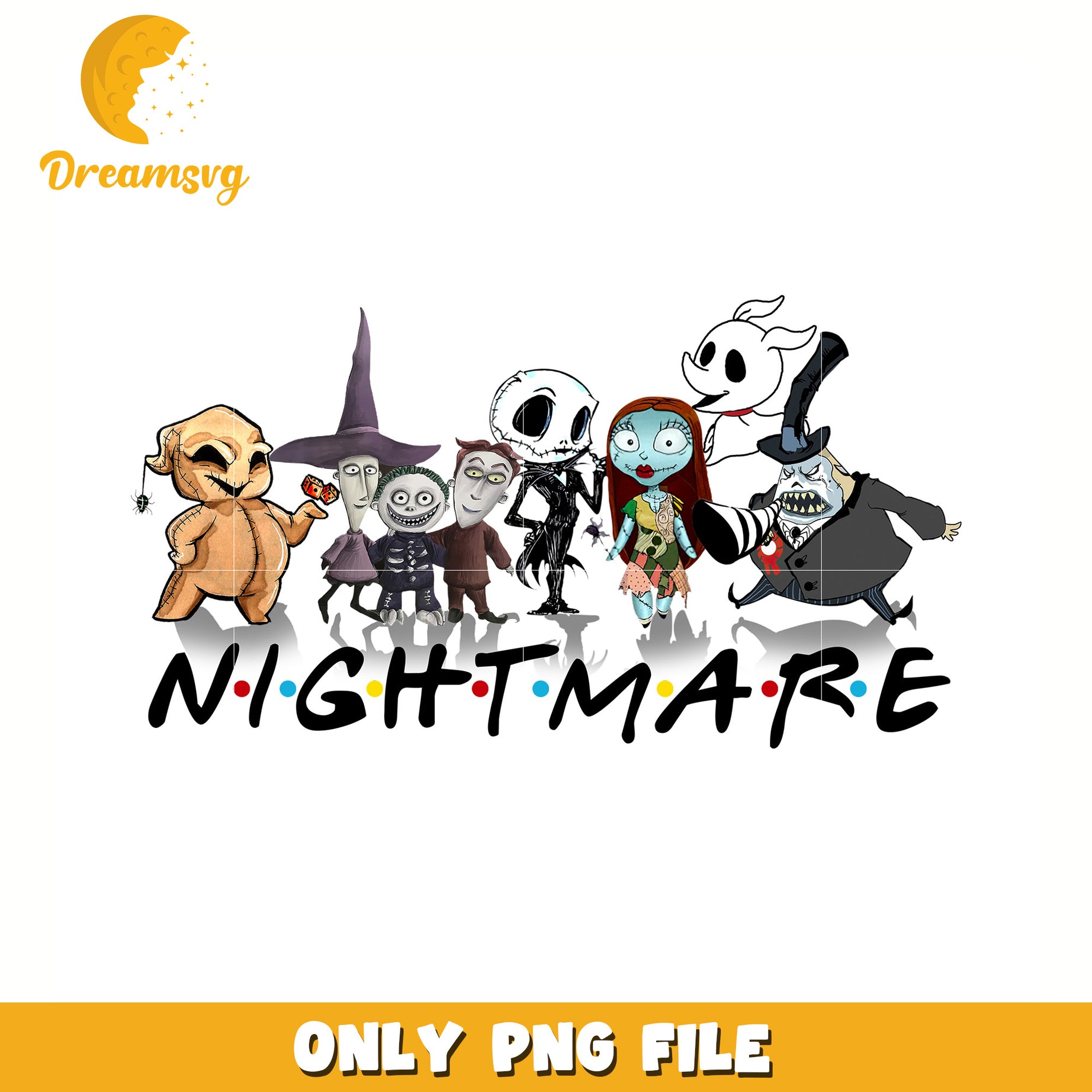Nightmare before christmas png, halloween png, trick or treat png