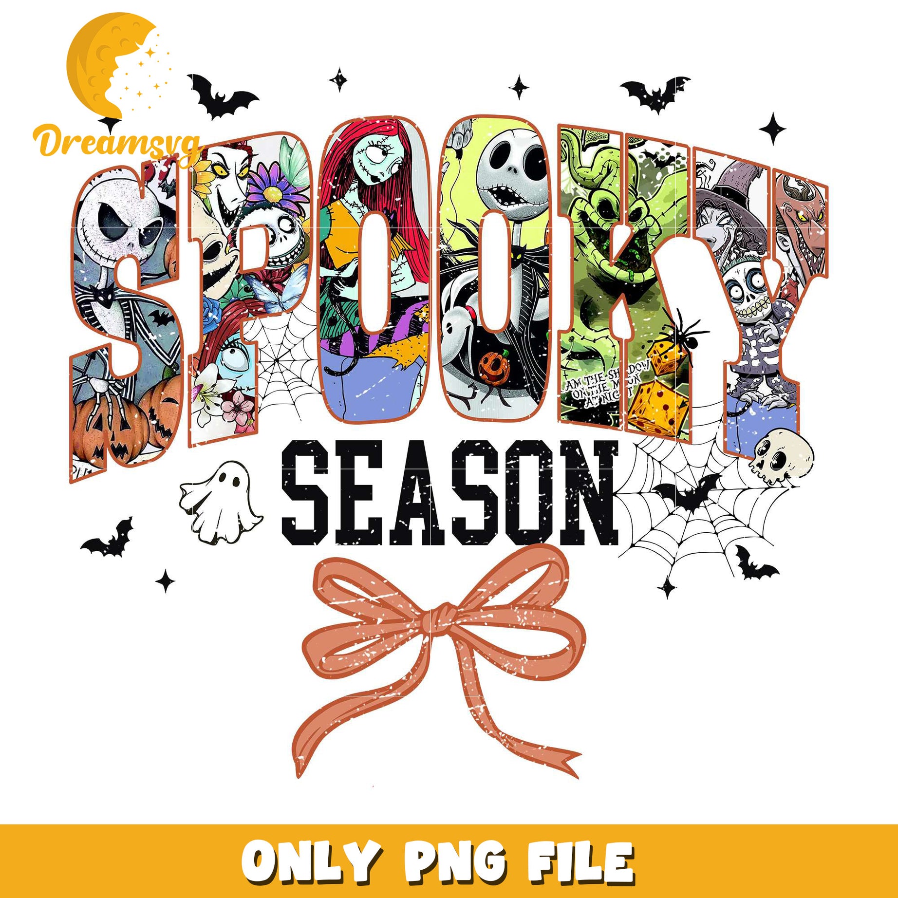Nightmare on main street png, costumes in halloween​​​​ png, spooky season png
