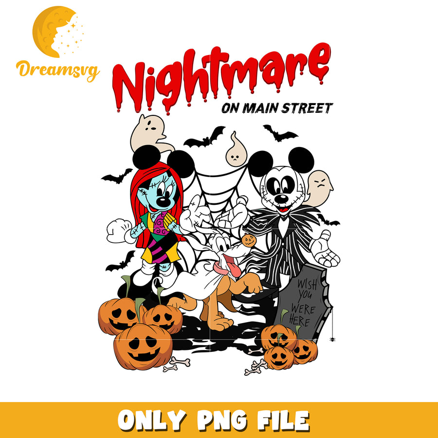 Nightmare on main street png, halloween toys png, halloween characters png