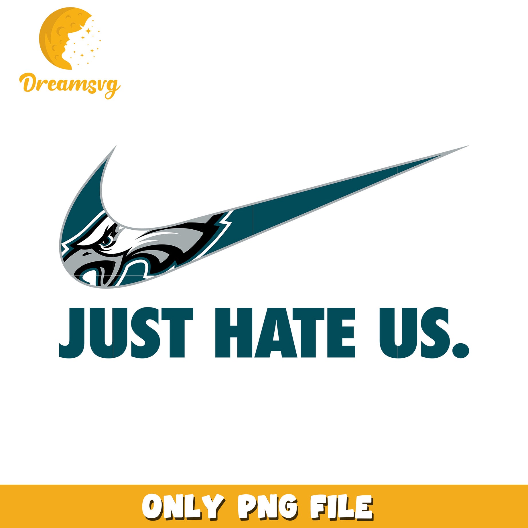 Nike Eagles Just Hate Us PNG Graphic Download
