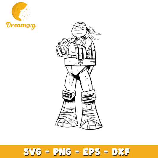 Ninja Turtle SVG Clipart File for Crafting Projects