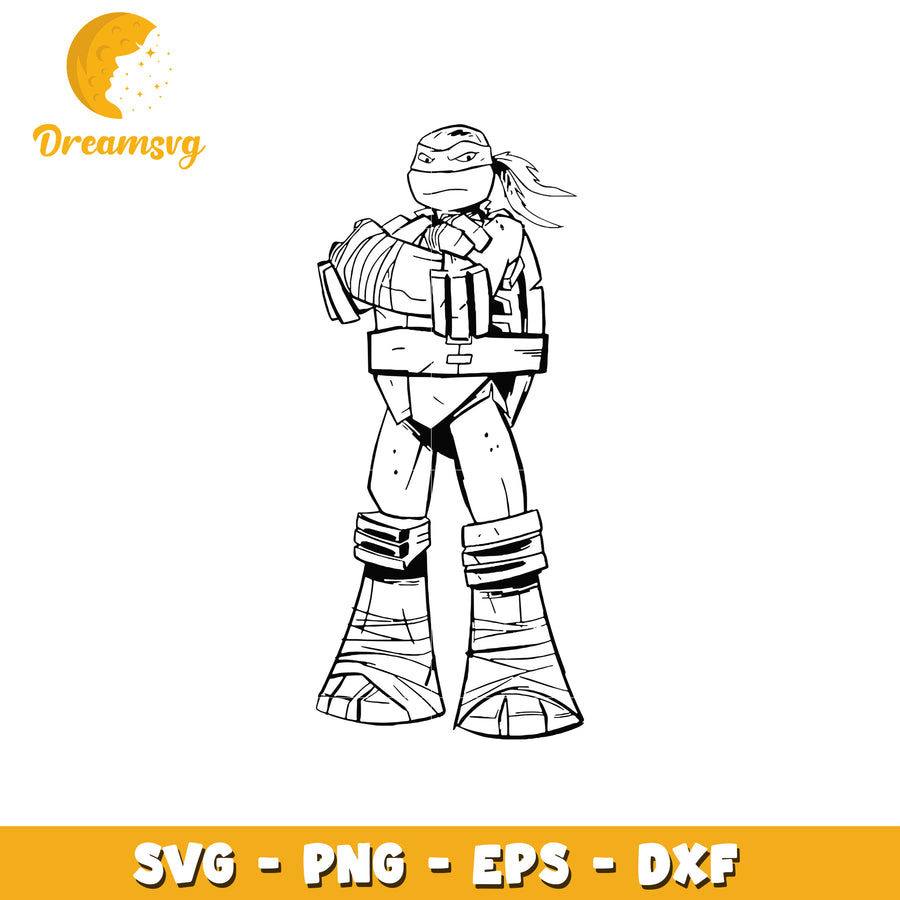 Ninja Turtle SVG Clipart File for Crafting Projects