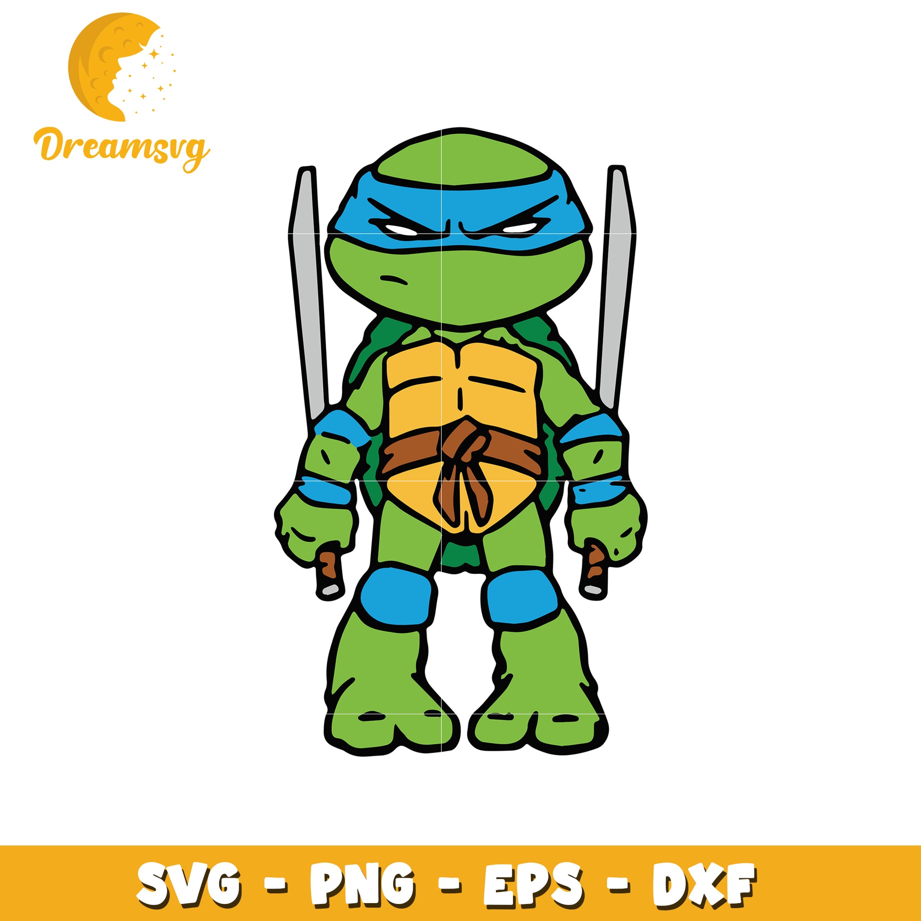 Ninja Turtle Vector SVG File for Craft Projects