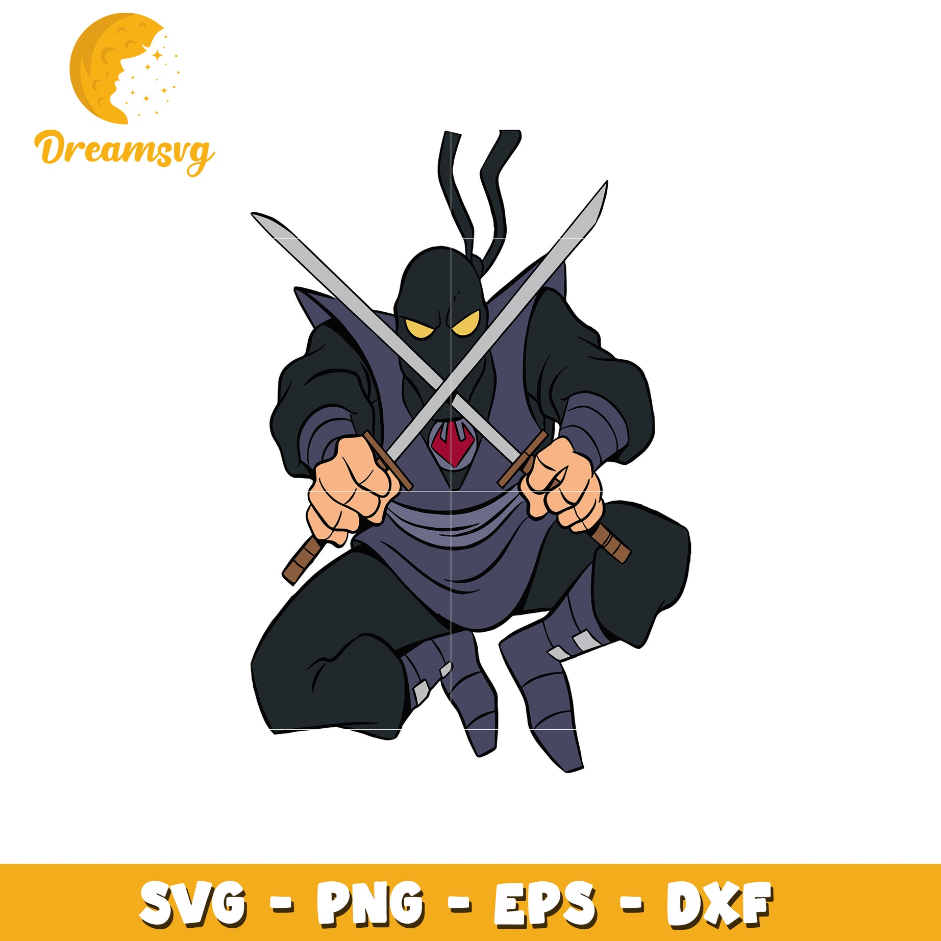 Ninja Warrior SVG PNG EPS DXF Cut File