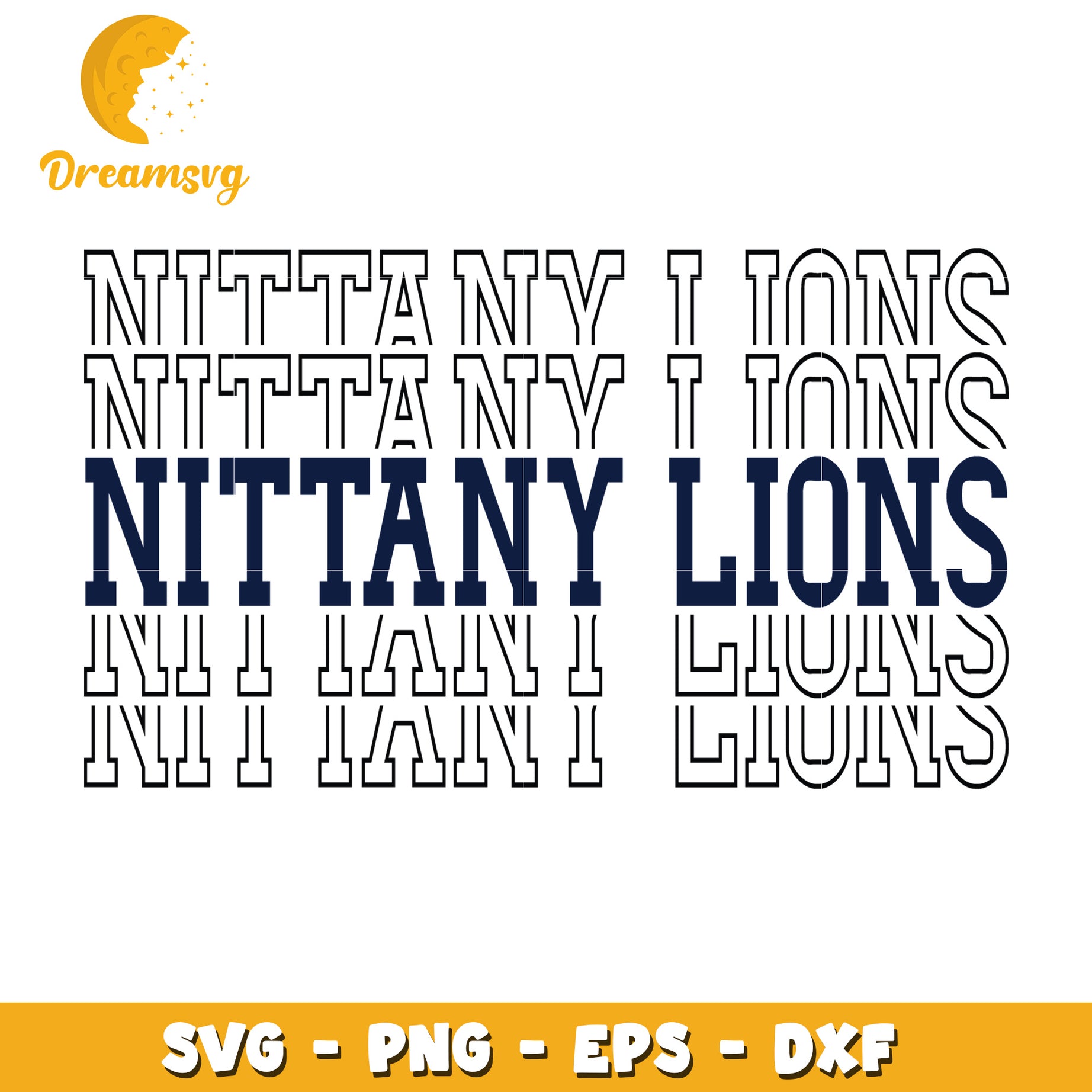 Nittany Lions SVG Design for Creative Crafts and Projects