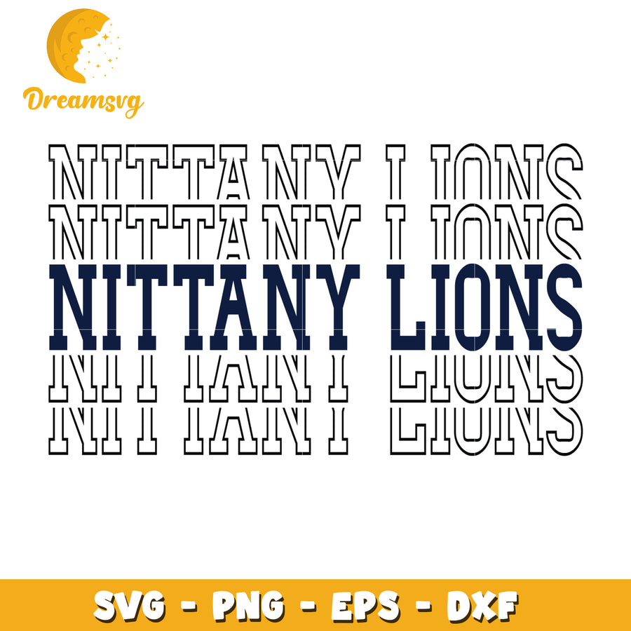 Nittany Lions SVG Design for Creative Crafts and Projects