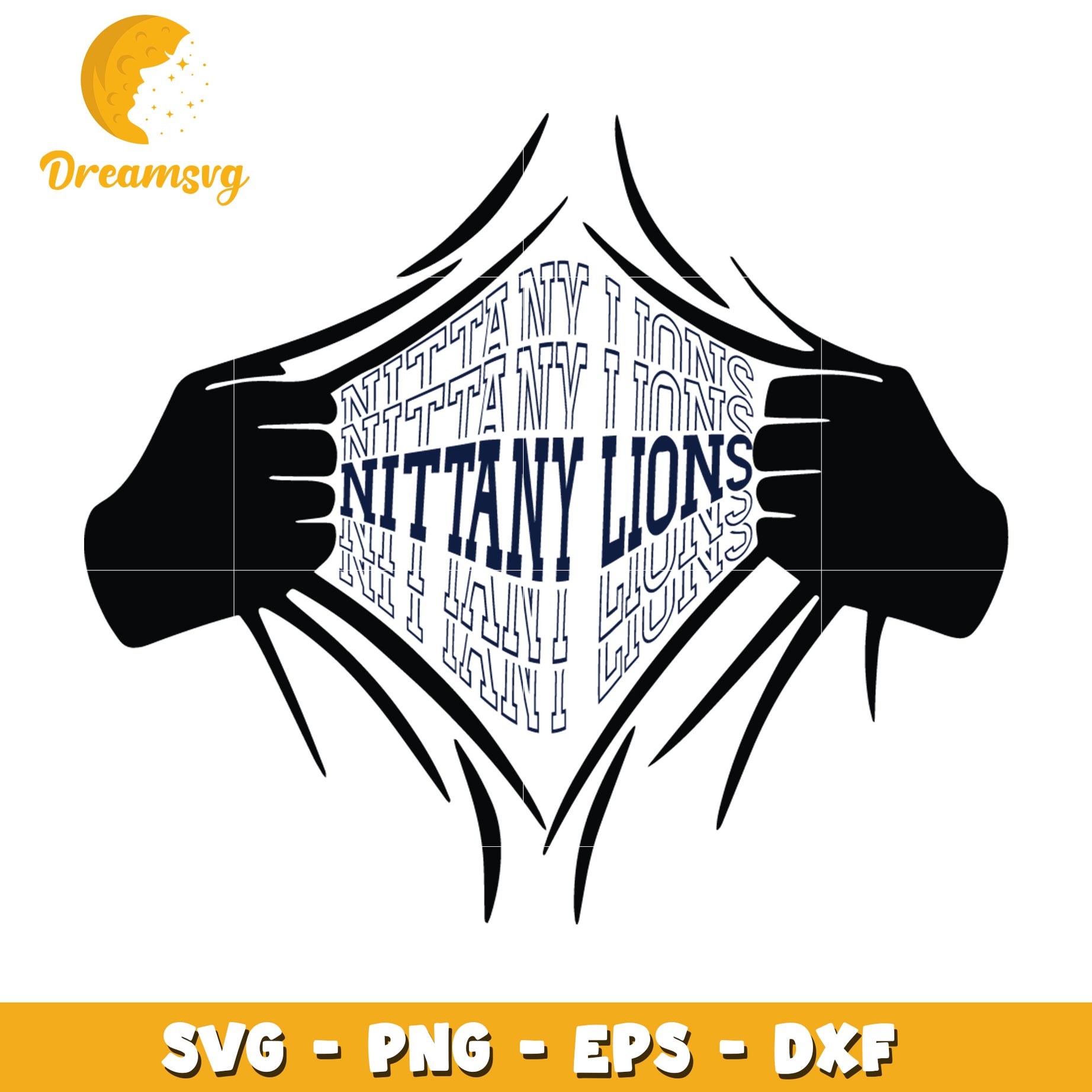 Nittany Lions SVG Design for DIY Crafts and Merchandise Projects