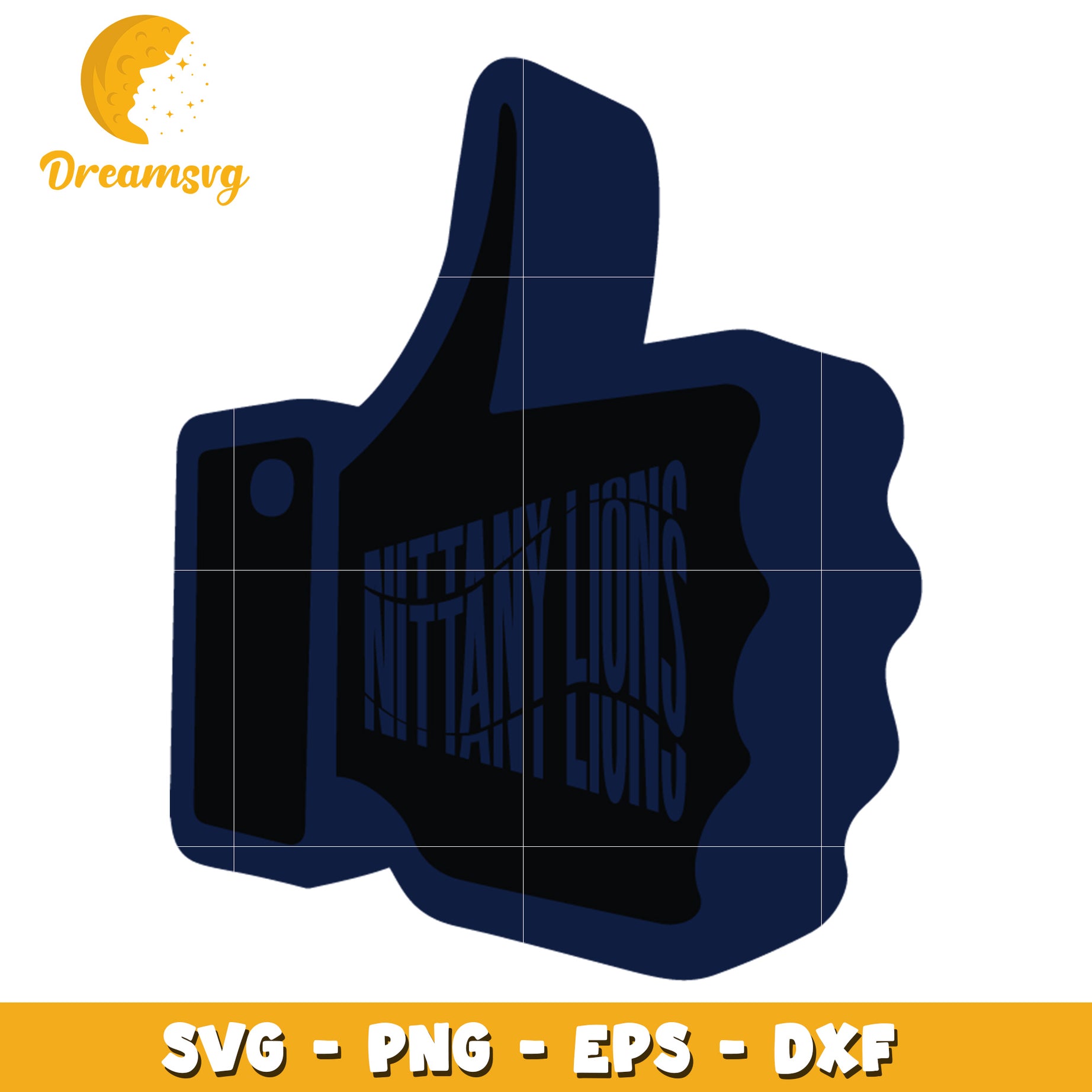 Nittany Lions Thumbs Up SVG PNG EPS DXF