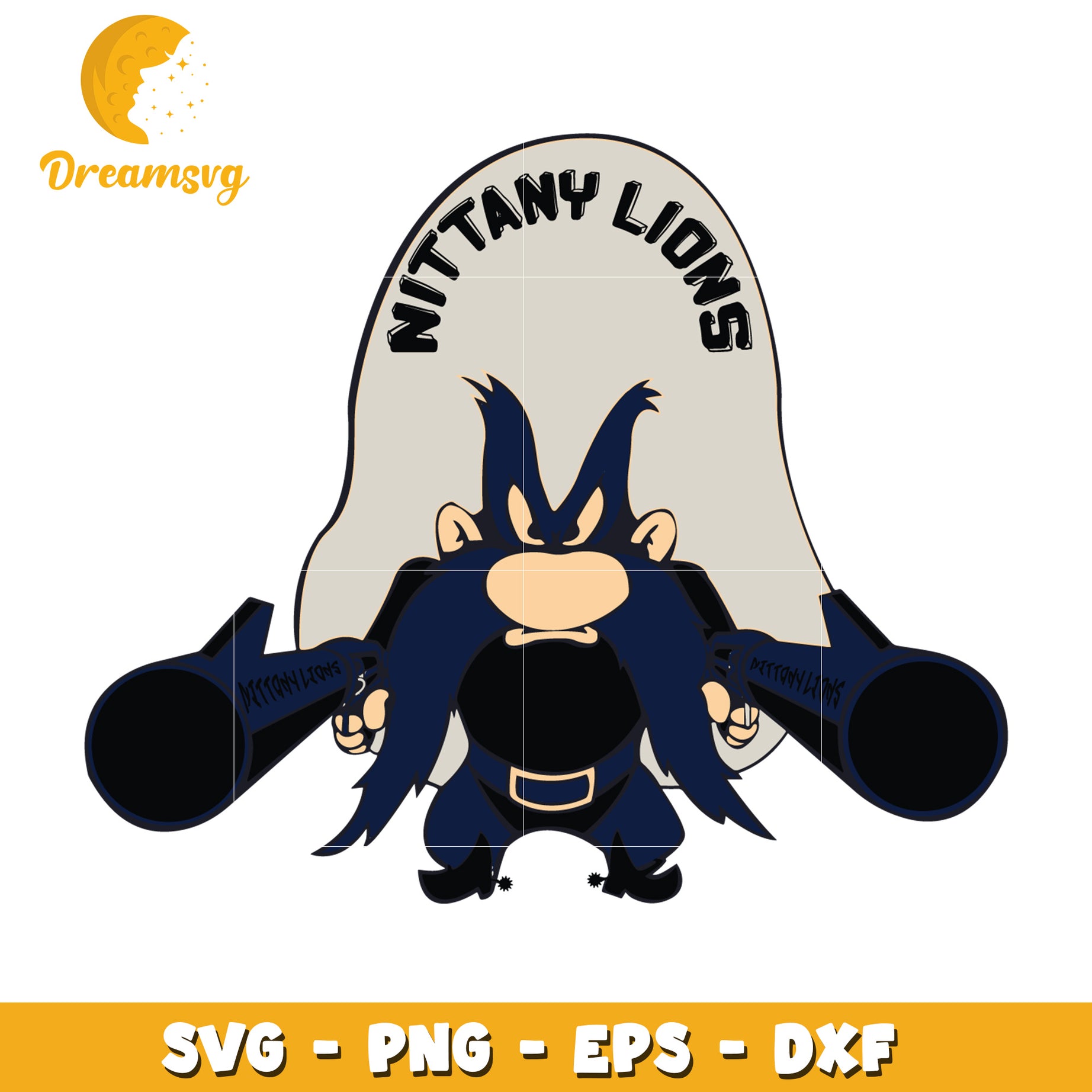 Nittany Lions Yosemite Sam SVG PNG EPS DXF