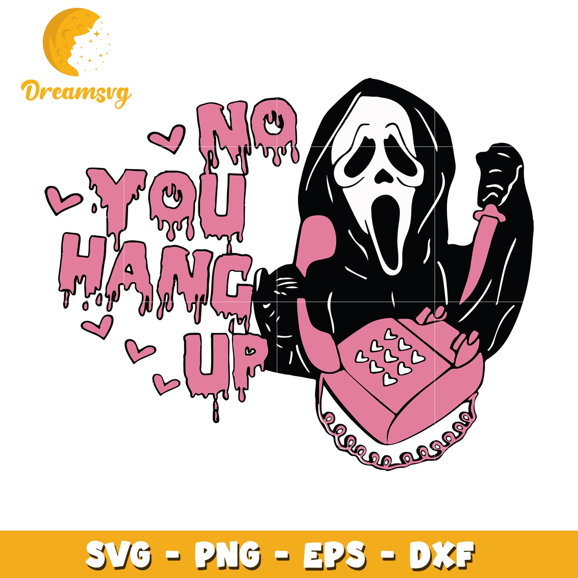 Ghostface No You Hang Up svg, halloween svg