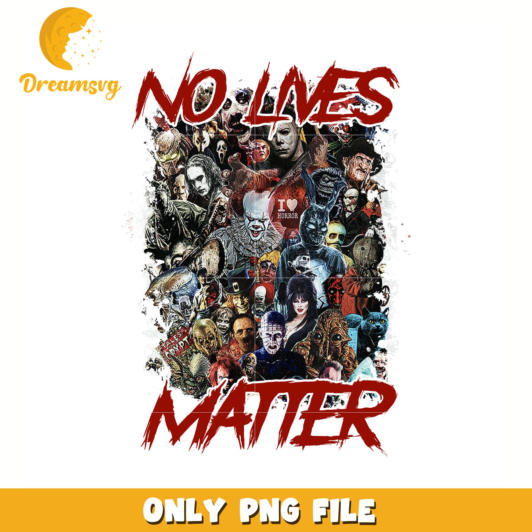 No lives matter halloween png, halloween decor png, halloween characters png