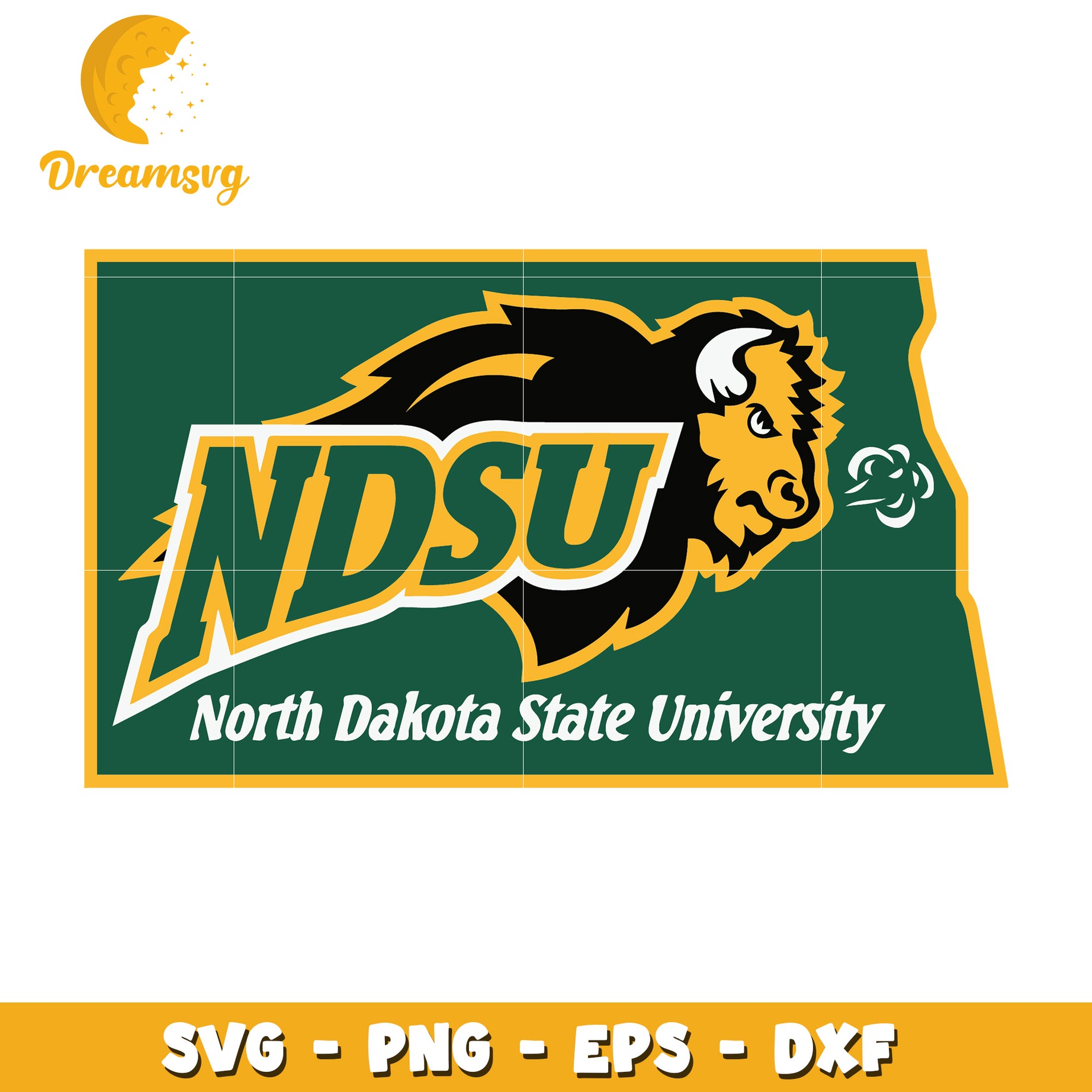 North Dakota State University NDSU Logo SVG Design Download