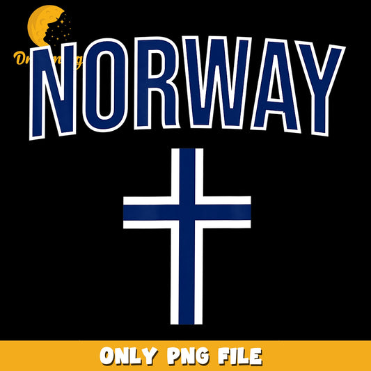 Norway Cross Flag PNG, Scandinavian Pride Patriotic Design, Nordic PNG