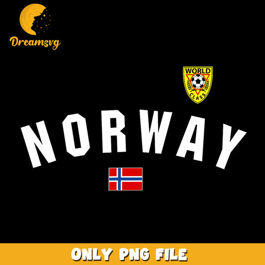Norway Soccer World Class Badge PNG, Norwegian Flag Football, Sport