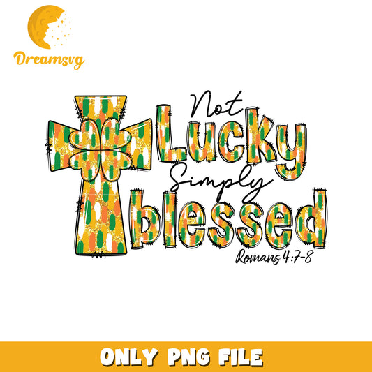 Not lucky simply blessed cross png, mardi gras costumes png