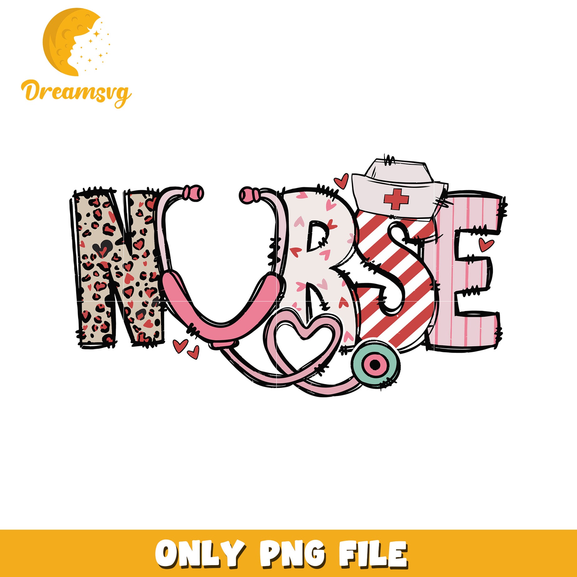 Nurse PNG Sublimation Design