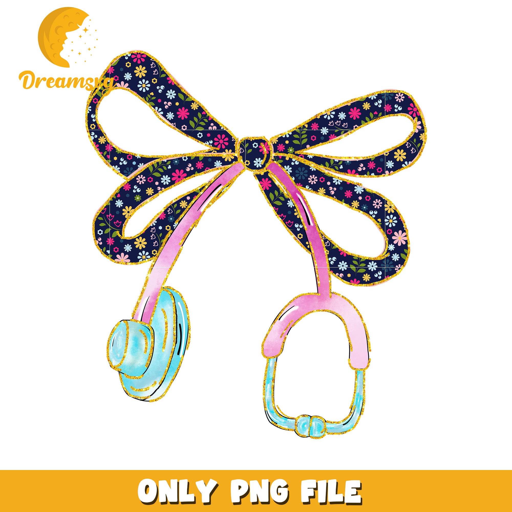 Nurse bow tie png, medical bow tie png, healthcare accessory png