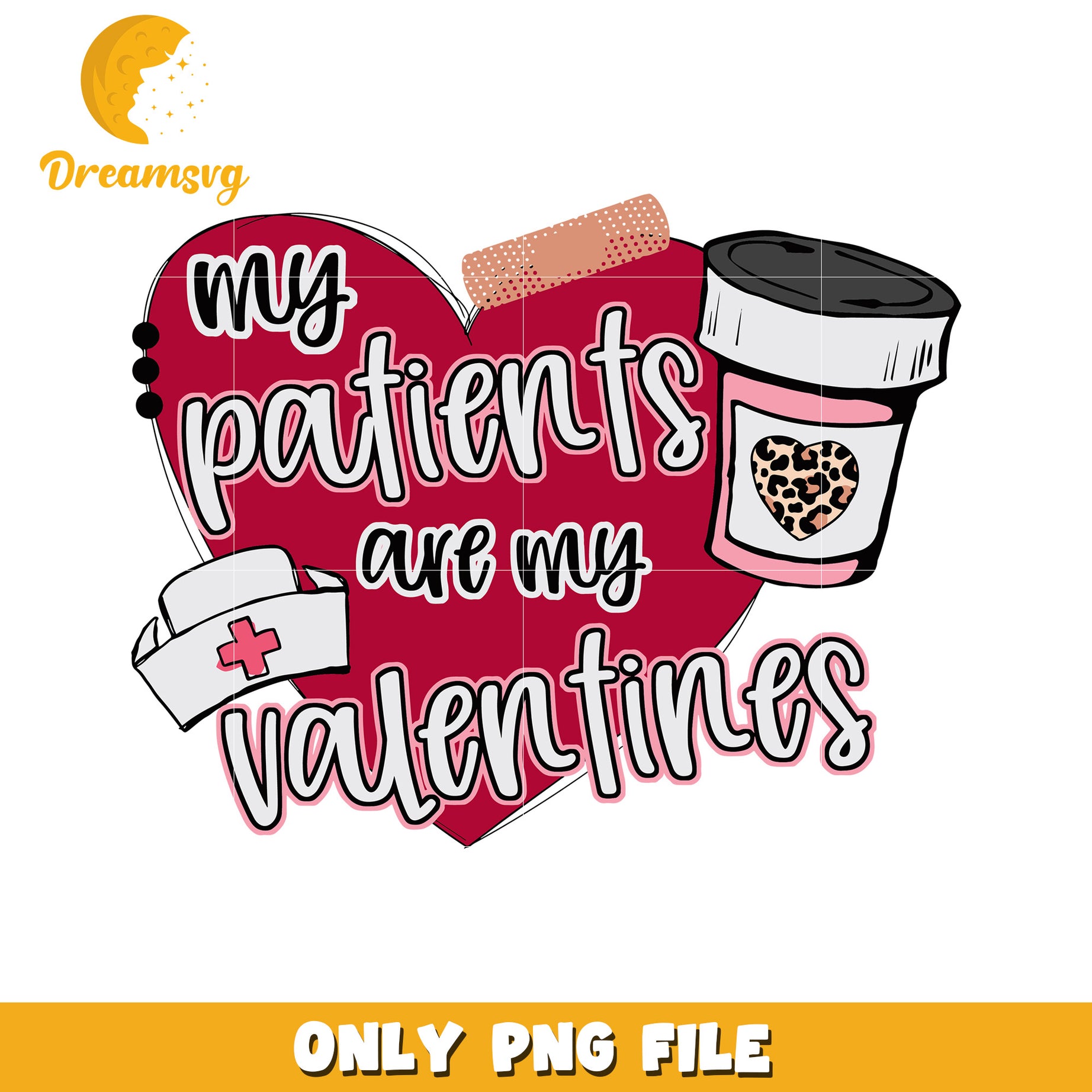 Nurses Valentines Day PNG Design