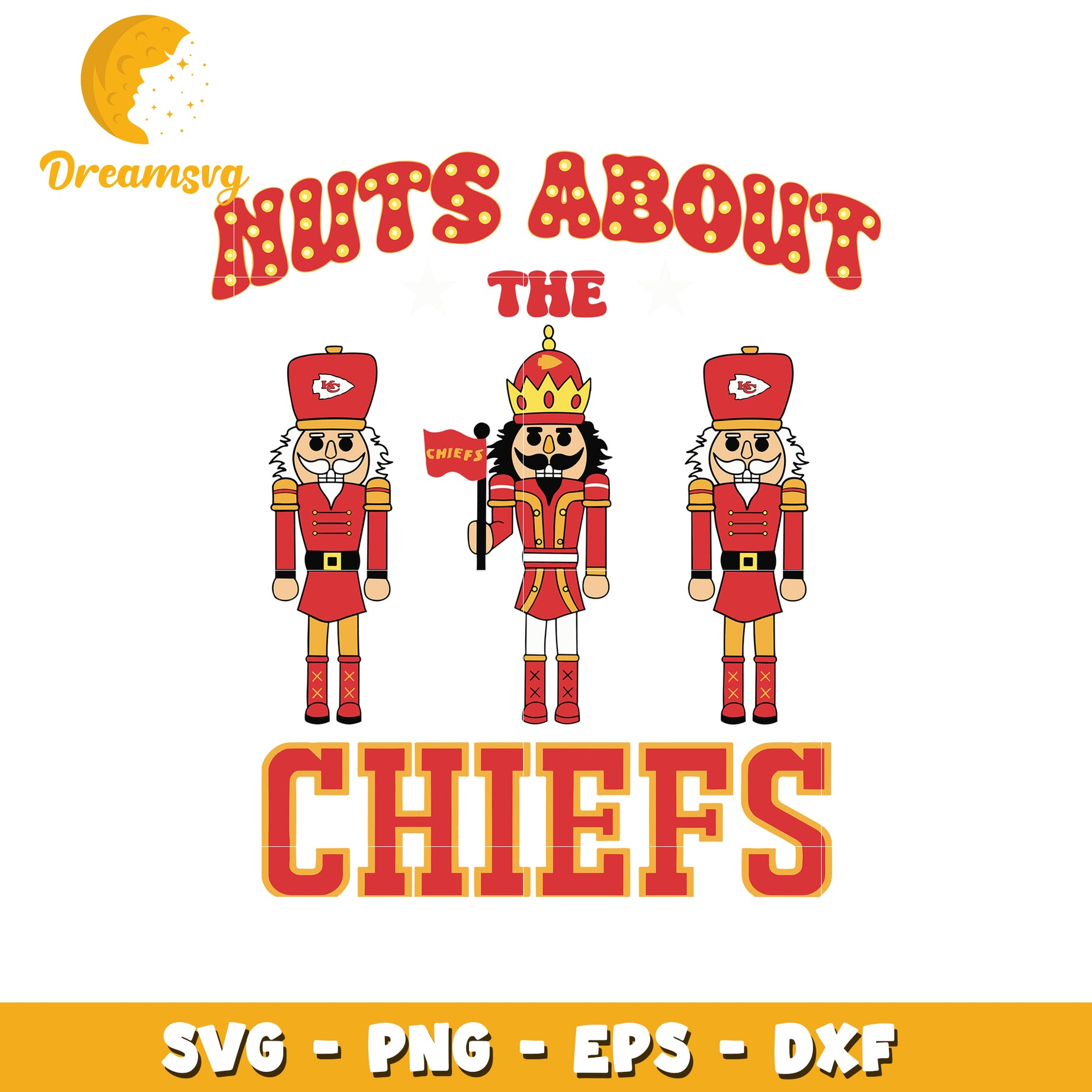 Nuts about the chiefs svg, kansas city chiefs svg, ncaa svg