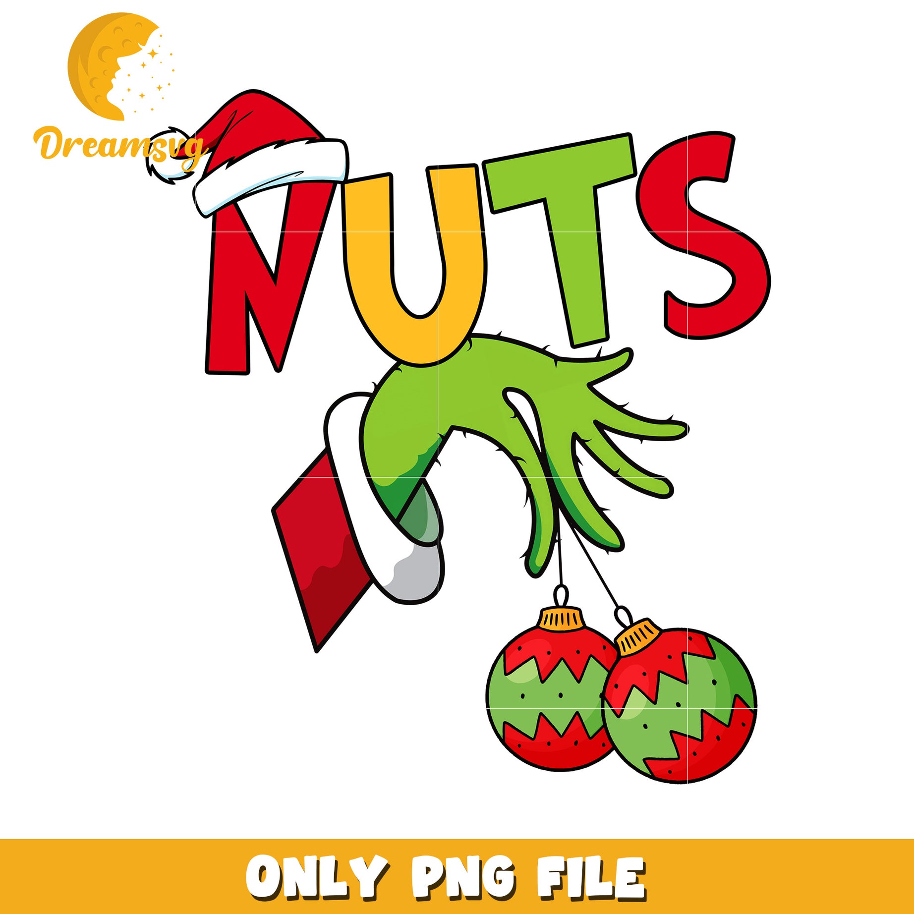 Nuts christmas png, christmas cartoon png, grinch funny png