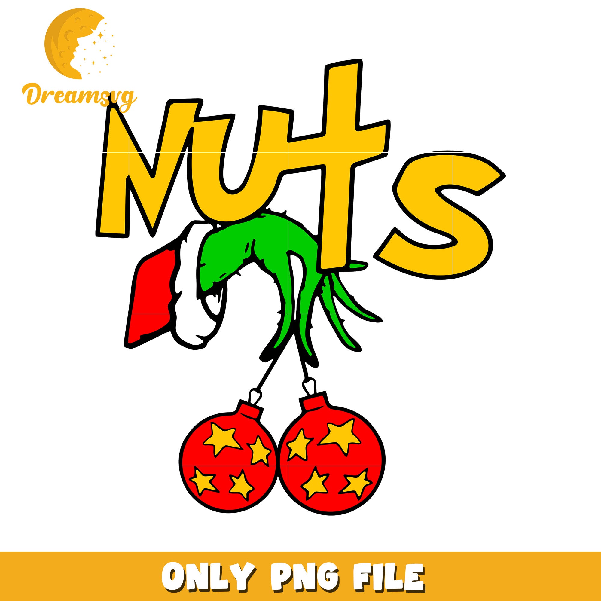 Nuts christmas png, grinch smile png, christmas decor png