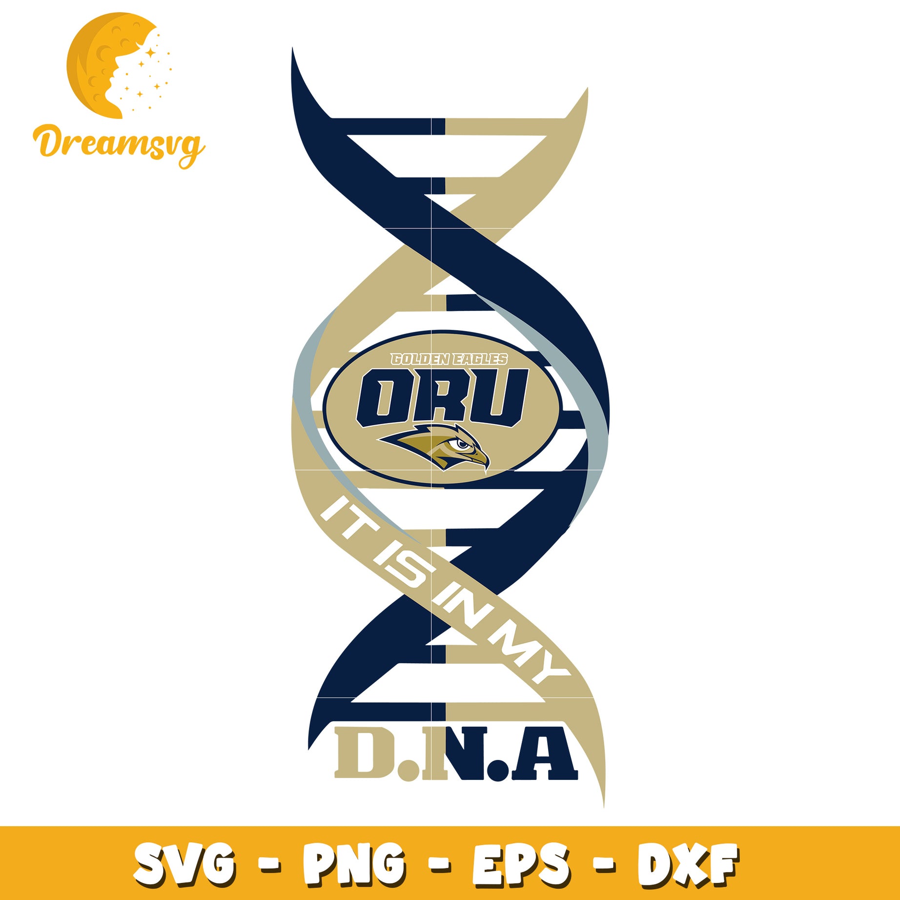 ORU Golden Eagles DNA SVG PNG EPS DXF